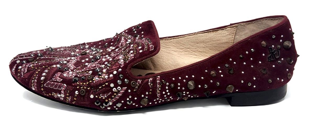 Sam Edelman Sam Edelman Avalon Suede Embellished Slip On Loafers Sz 7 M Size US 7 / IT 37 - 5 Thumbnail