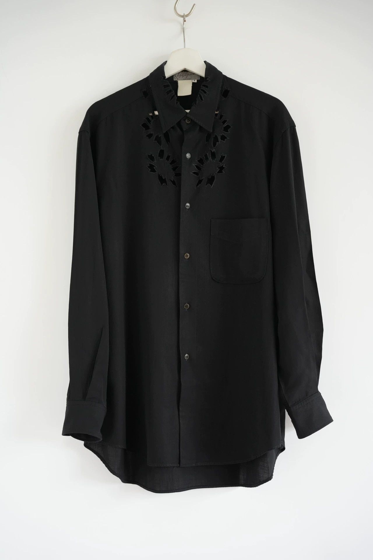Yohji Yamamoto Yohji Yamamoto 96SS Flower Boy Cutout Wool Shirt Size US M / EU 48-50 / 2 - 1 Thumbnail