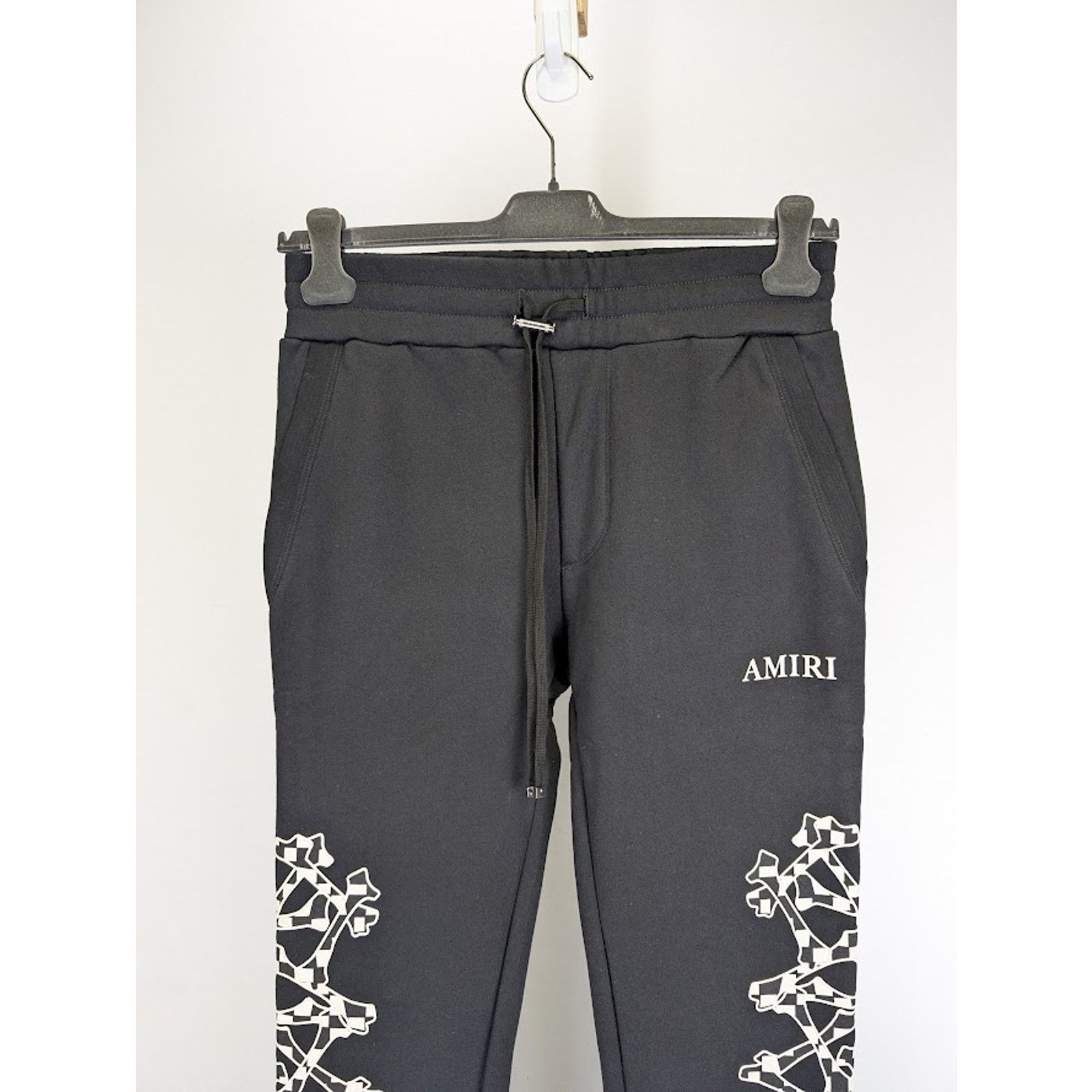 Amiri o1rshd1 Checkered Bones Sweatpants in Black Size US 36 / EU 52 - 3 Thumbnail
