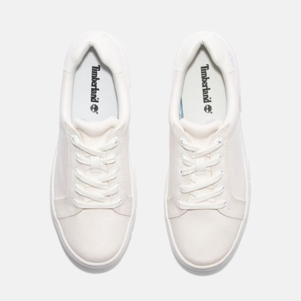 Timberland TIMBERLAND WOMEN'S 9 LAUREL COURT LOW LACE WHT CANVAS Size US 9 / IT 39 - 2 Thumbnail