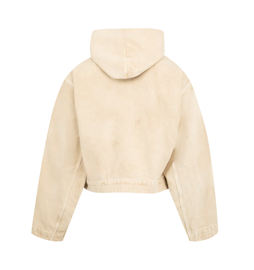 Balenciaga o1h1sh11225 Workwear Jacket in Beige Size US XXS / EU 40 - 2 Thumbnail