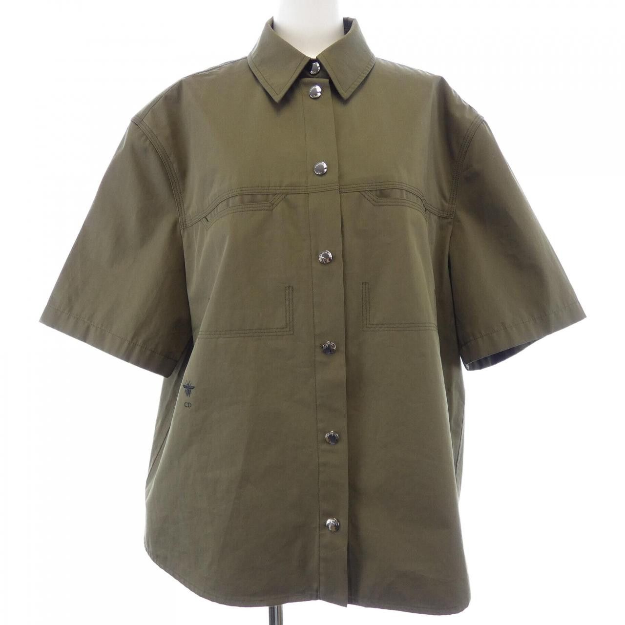Dior Dior Christian Dior S/S Shirt Textile Dress Shirt 417B29A3332 DUTY FREE for USA Size ONE SIZE - 1 Thumbnail