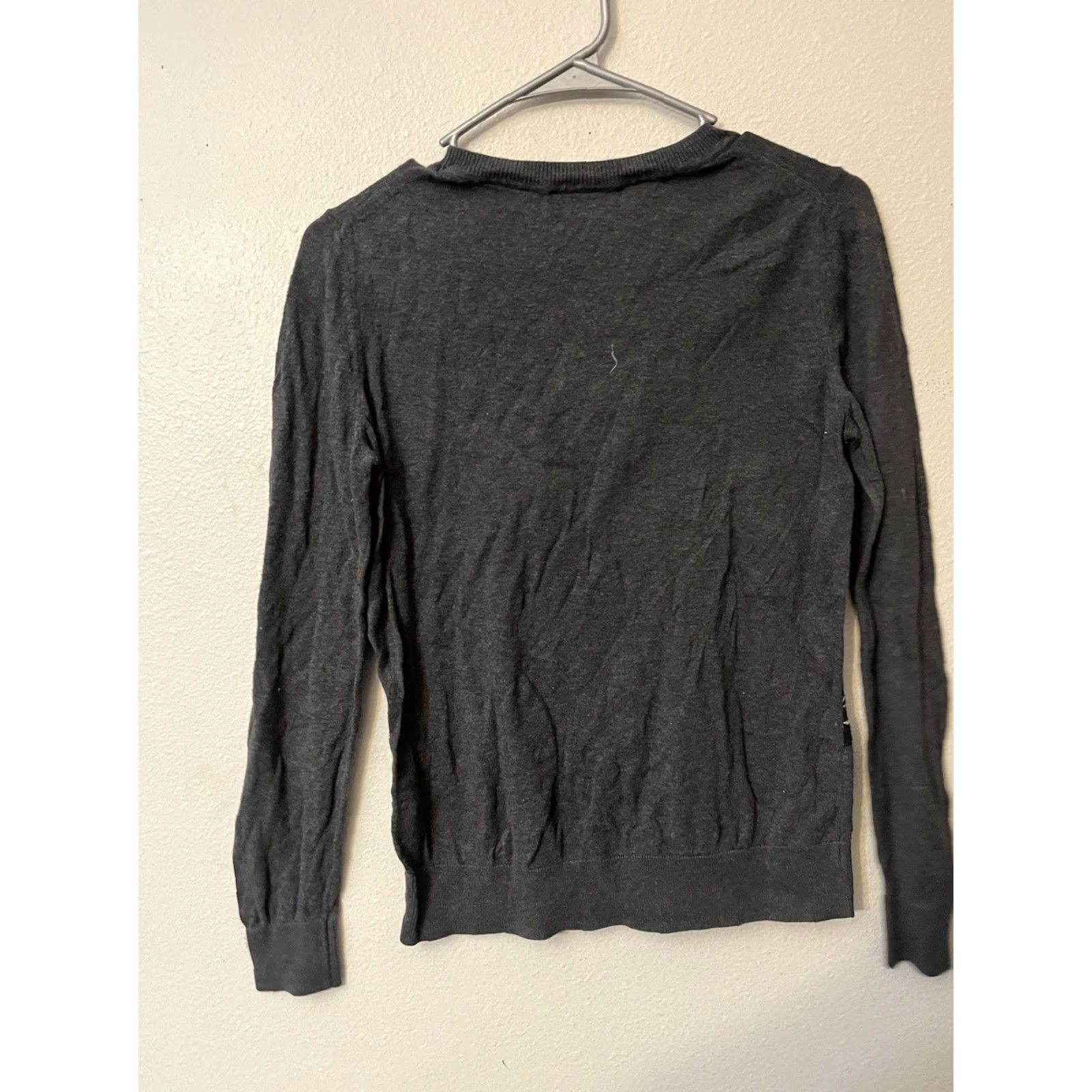 Banana Republic Banana Republic Crewneck Sweater Womens S Gray Cotton Graphic Animal Print Giraffe Knit Pullover Long Sleeve Size S / US 4 / IT 40 - 3 Thumbnail