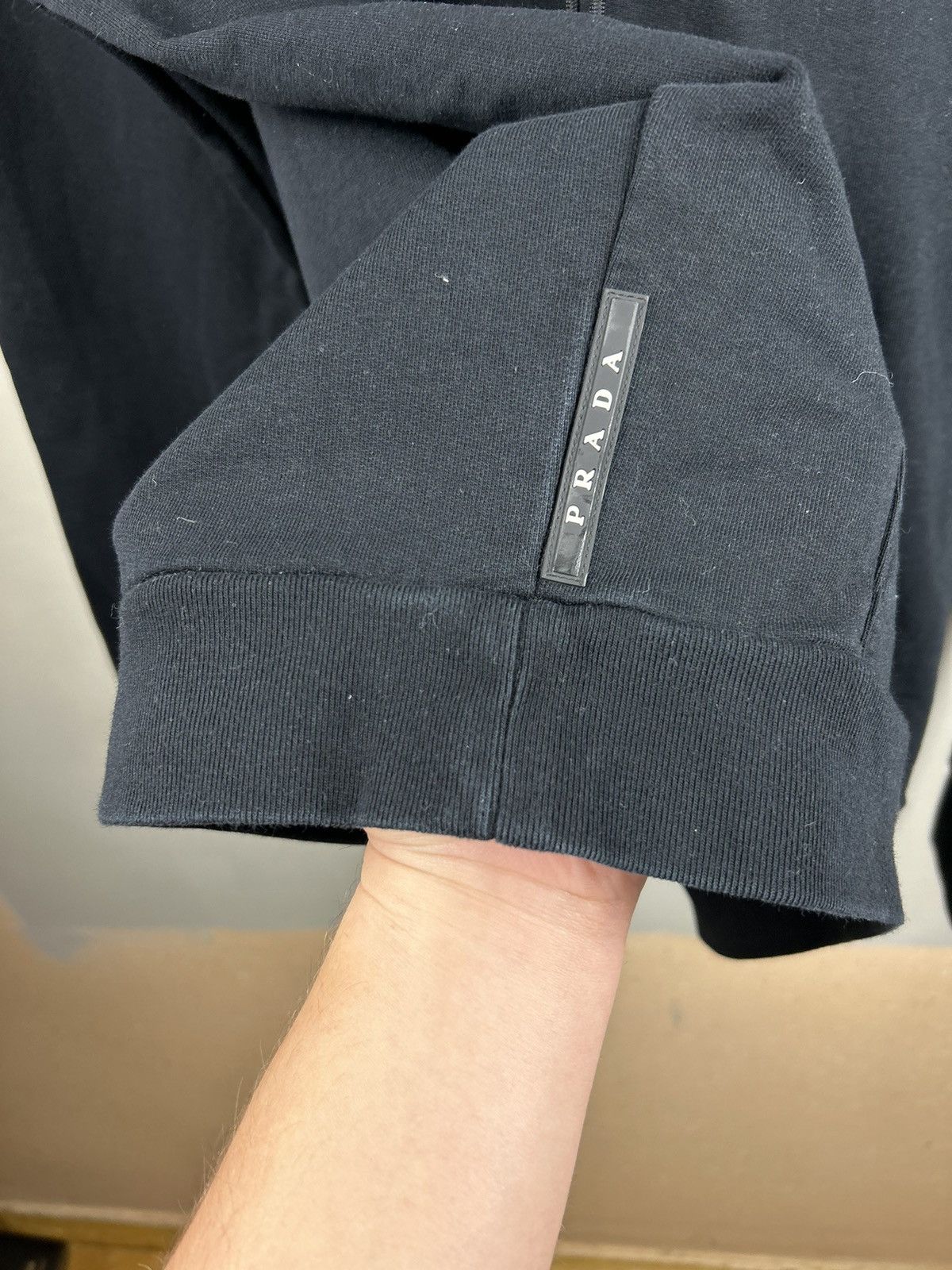 Prada Prada Hoodie Black Tab Size US XL / EU 56 / 4 - 11 Thumbnail