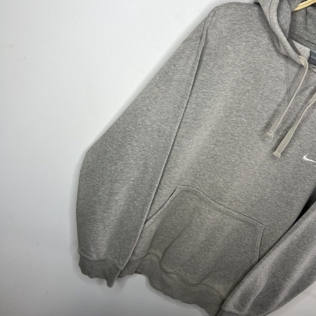 Nike × Vintage Vintage Nike Hoodie Sweatshirt Gray Swoosh Logo 90s Y2K Boxy Size US XL / EU 56 / 4 - 2 Thumbnail