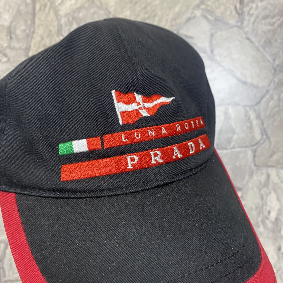 Prada Prada Luna Rossa Cap Black Size 36 - 2 Thumbnail