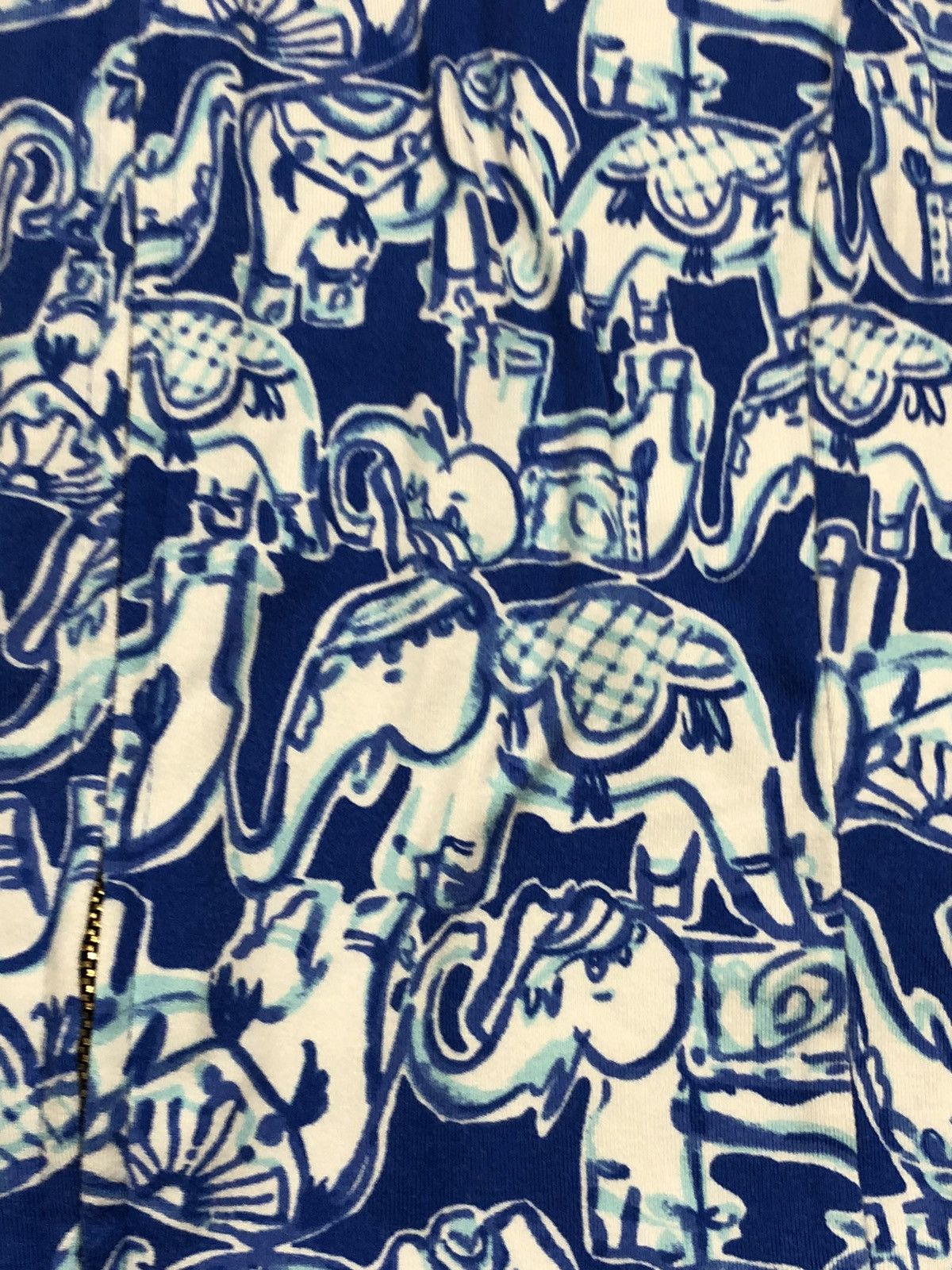 Lilly Pulitzer Lilly Pulitzer Jacket Elephant Print Luxletic Athletic Zip Size XS / US 0-2 / IT 36-38 - 2 Thumbnail
