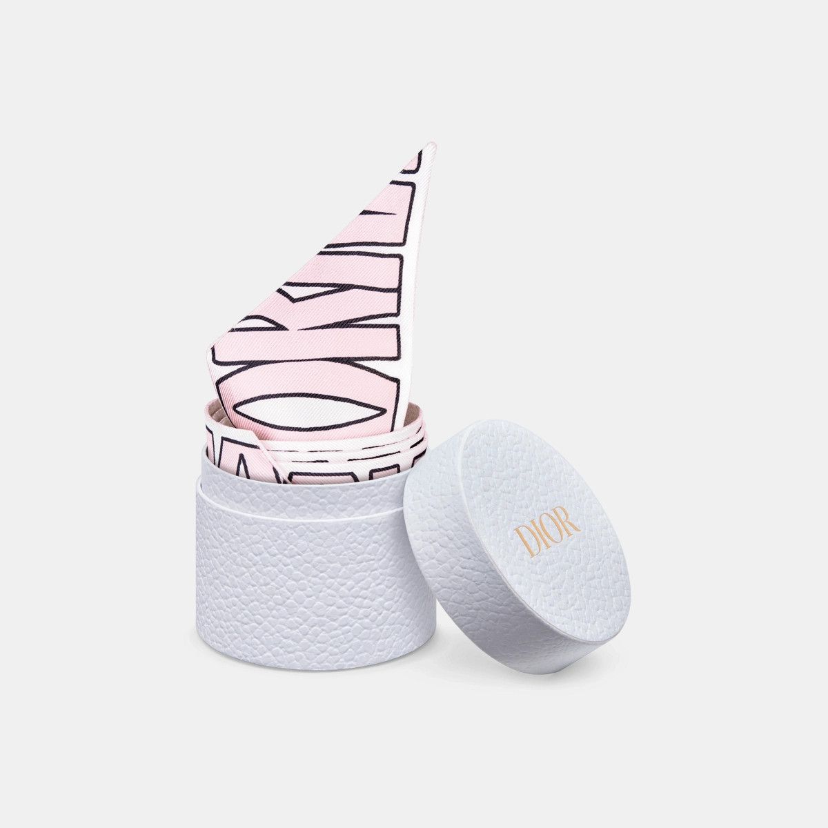 Dior o1bcso1str0226 Size:OS/Allover Mitzah Scarf in White/Pink Size ONE SIZE - 5 Thumbnail