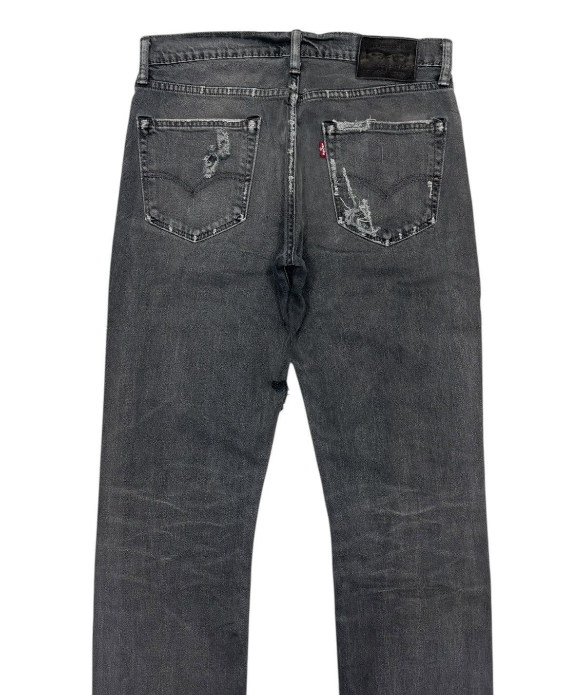 Kapital VINTAGE LEVIS SUPER FADED BLACK DISTRESSED DENIM Size US 32 / EU 48 - 4 Thumbnail