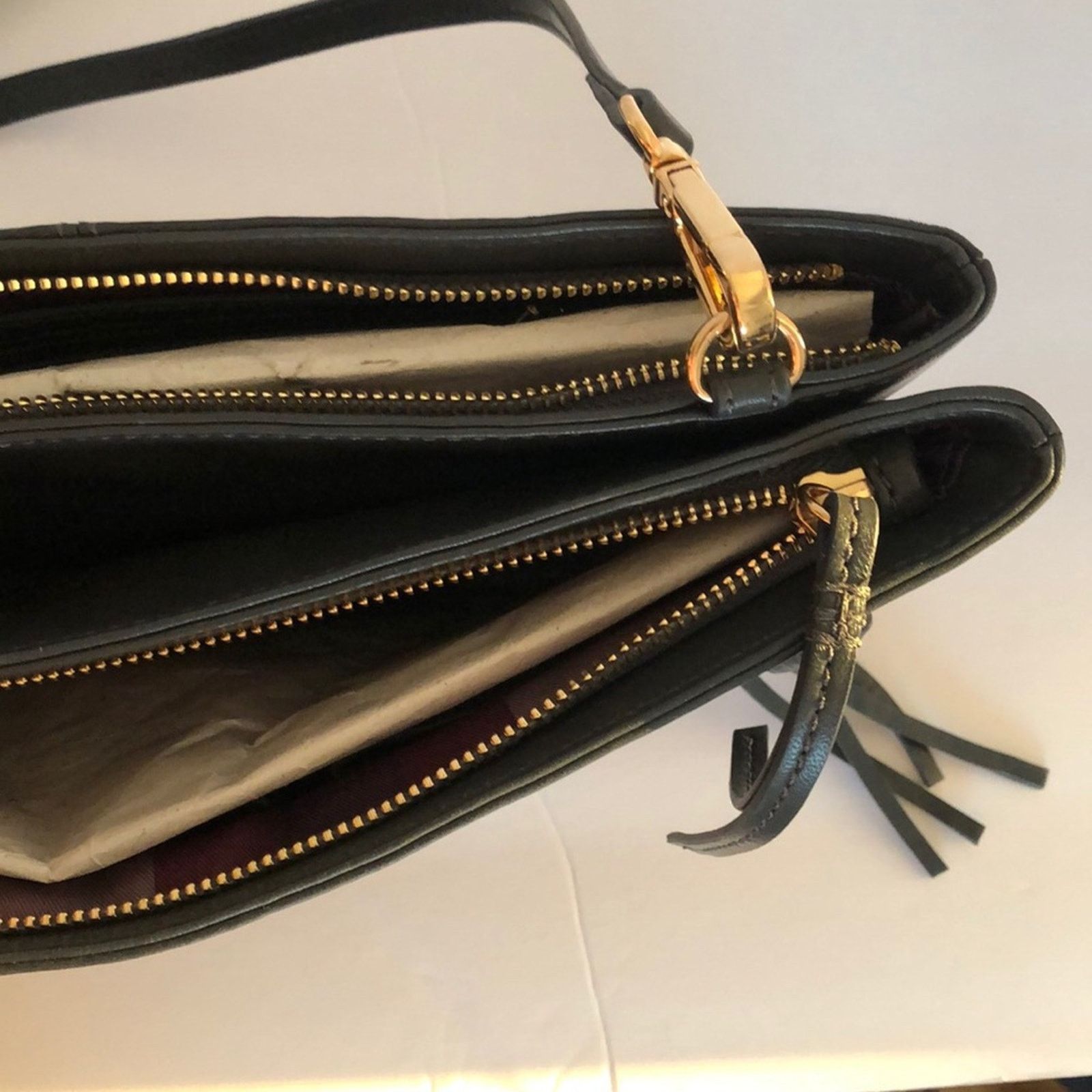 Other Kooba Leather Crossbody Suede Stripes Gray Leather Bag Size ONE SIZE - 7 Thumbnail