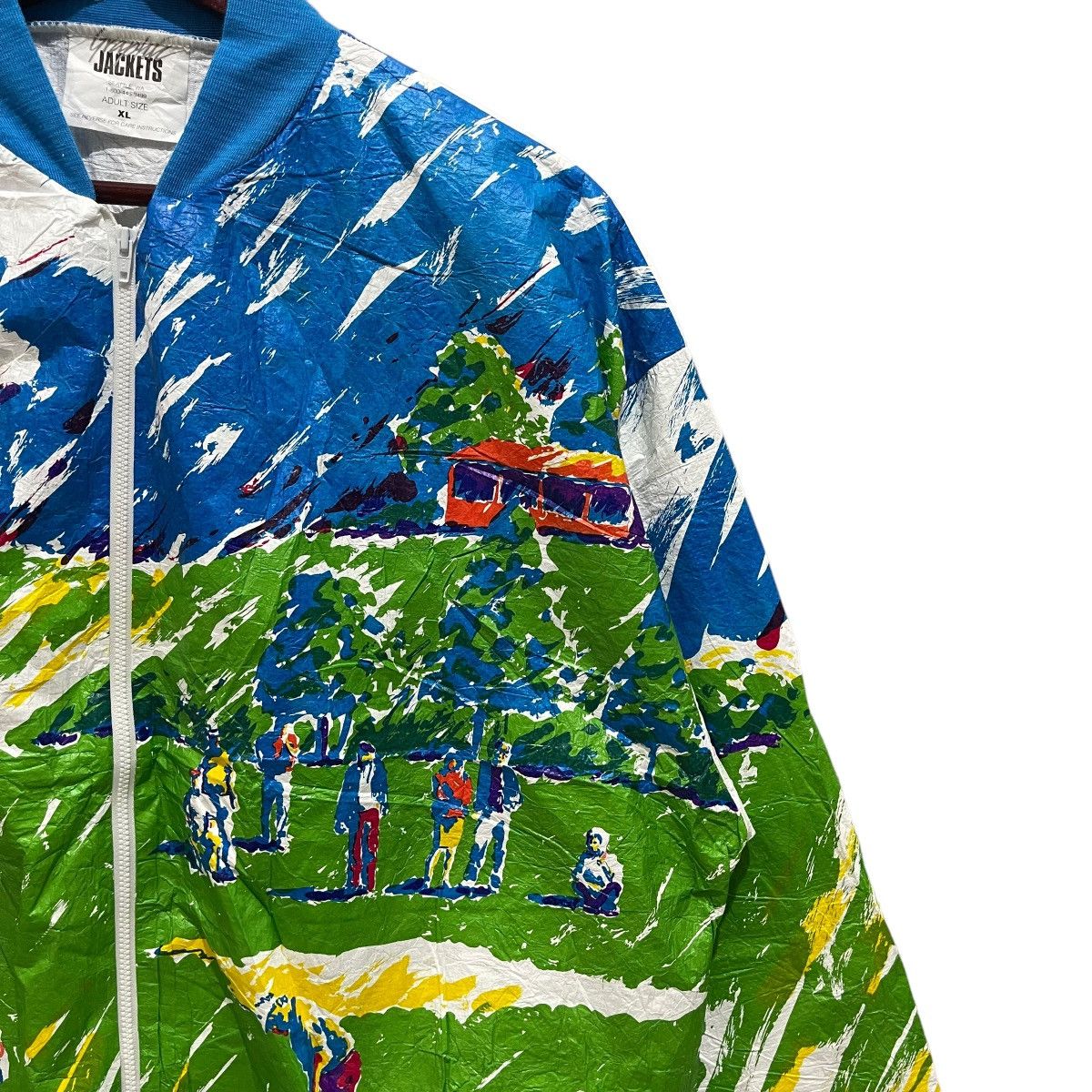 Golf le Fleur Rare Vintage Graphic Design Golf Printed Zipper Light Jacket Size US XL / EU 56 / 4 - 4 Thumbnail