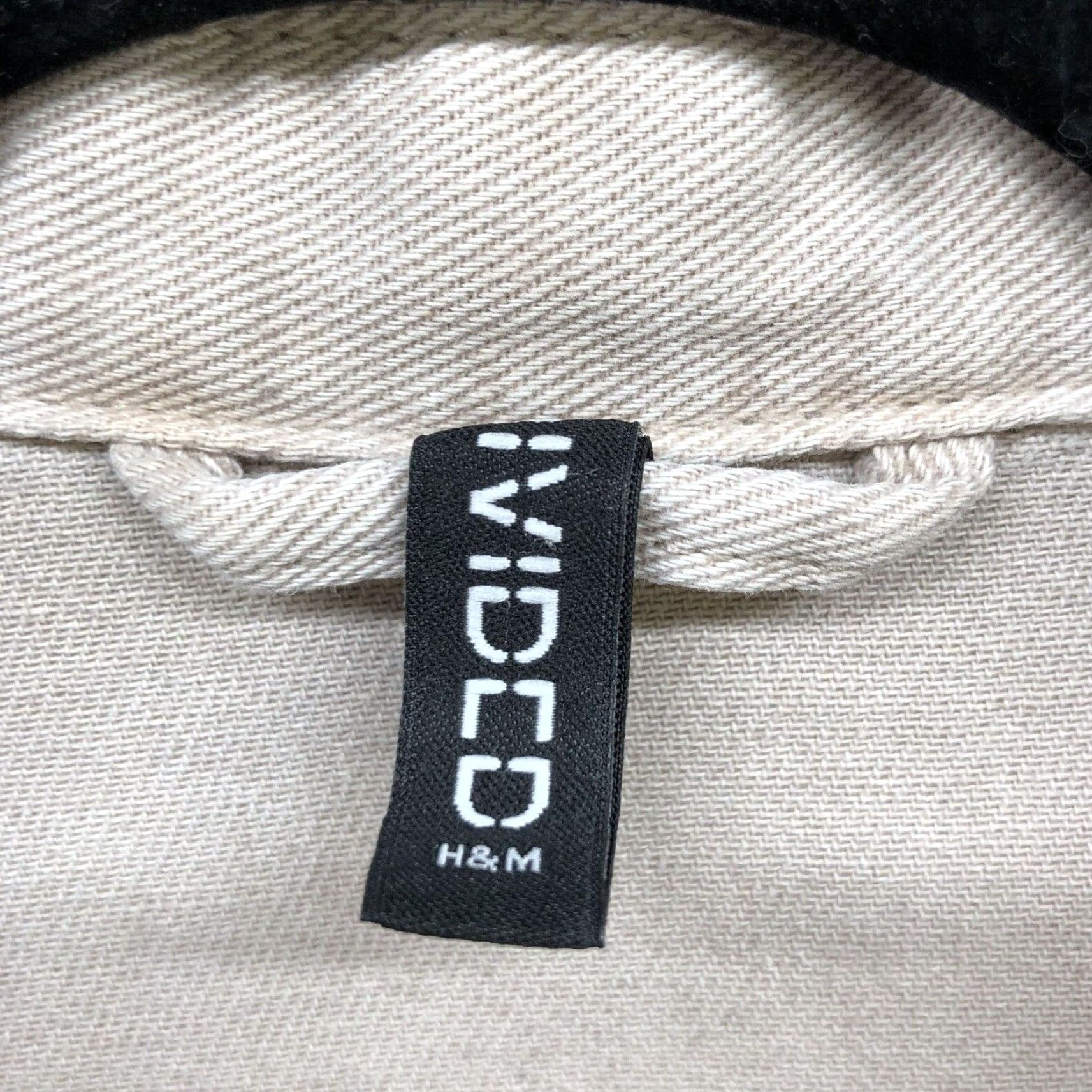 H&M H&M Womens Denim Jacket Oversized M Beige Taupe Cotton Twill Shacket Size M / US 6-8 / IT 42-44 - 5 Thumbnail