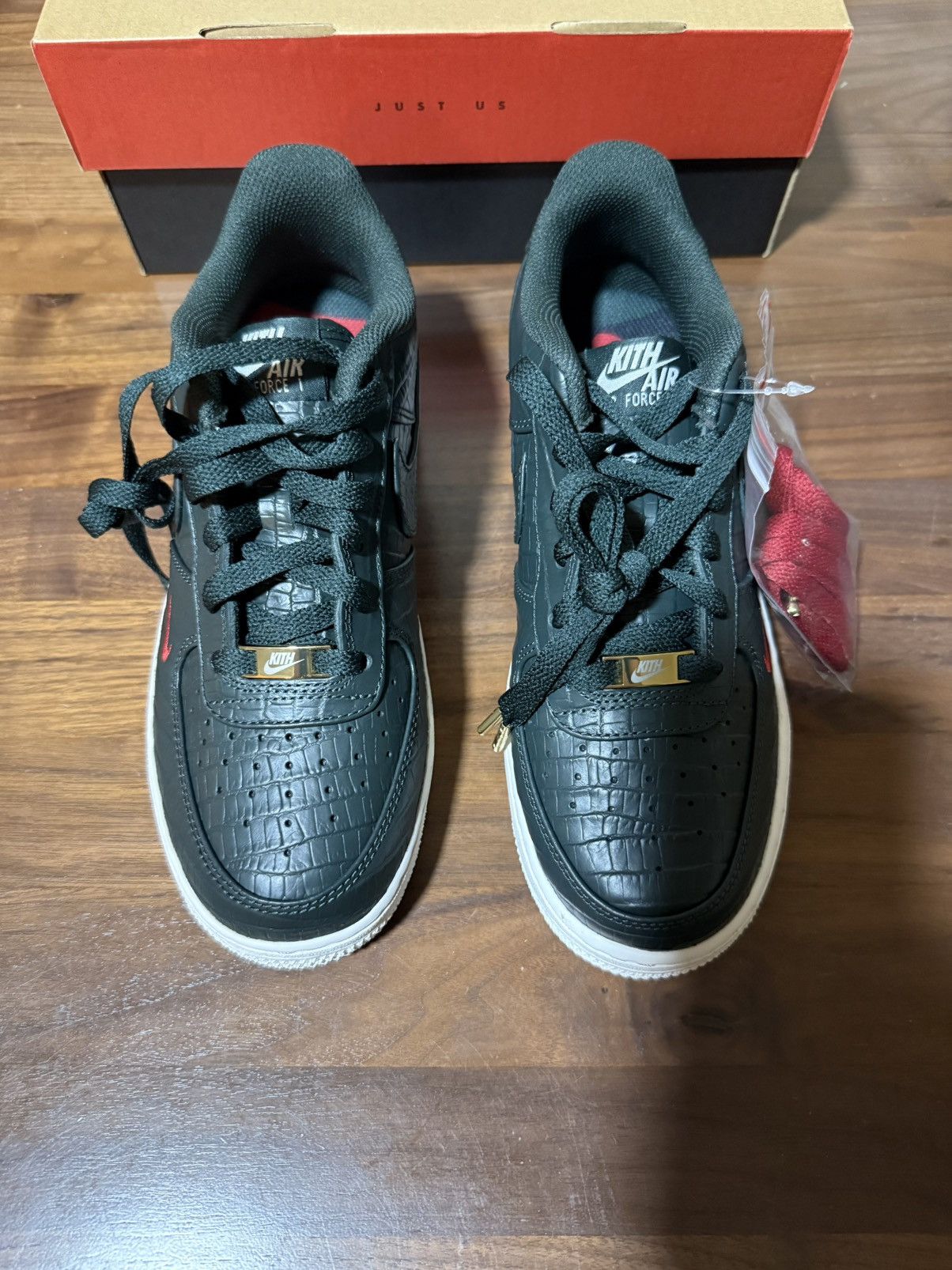 Kith × Nike Kith for Nike GS Air Force 1 Black Spruce Men’s 6.5/Wom 8 Size US 6.5 / EU 39-40 - 4 Thumbnail