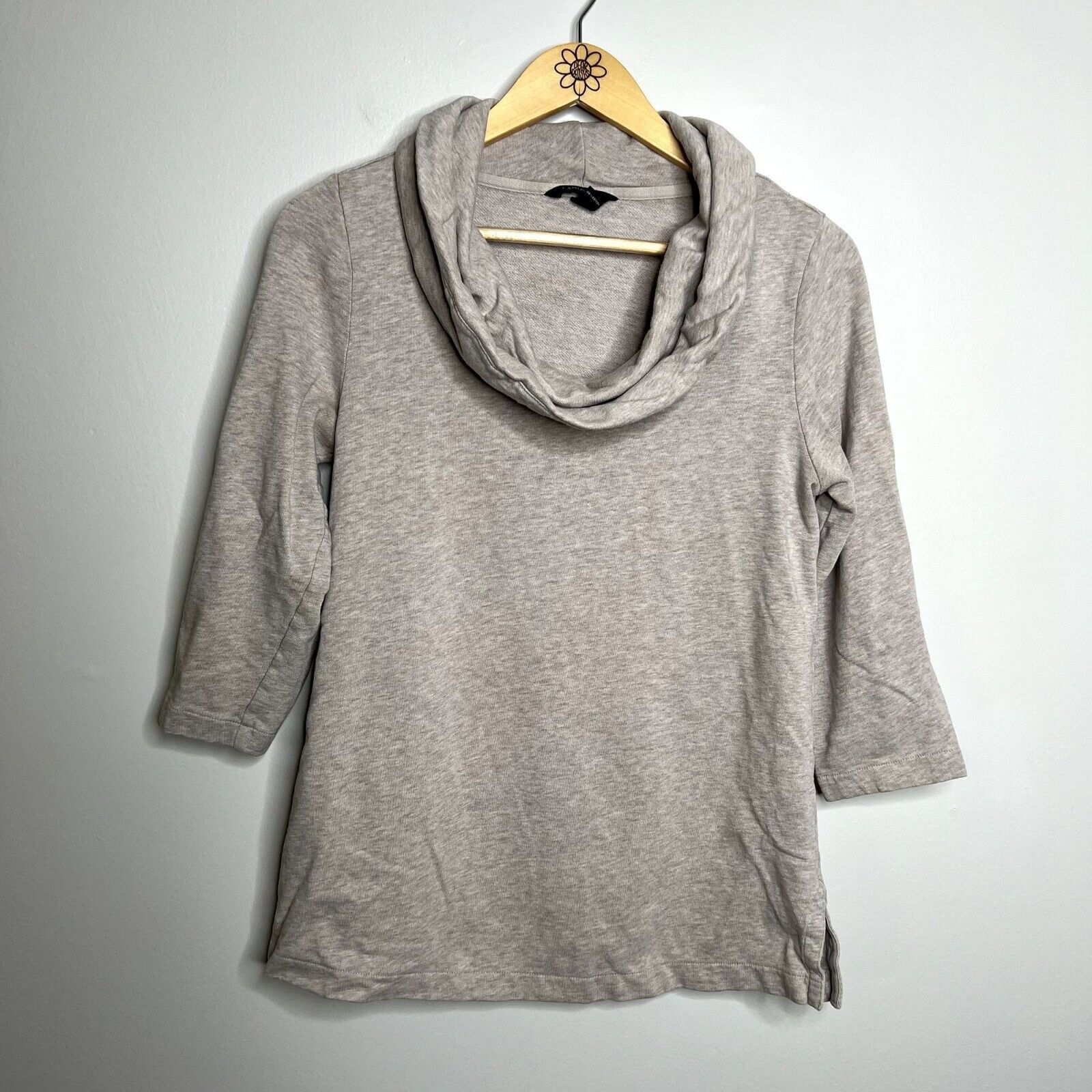 Lands' End Lands' End Beige Cowl Neck Sweater Size XS / US 0-2 / IT 36-38 - 4 Thumbnail