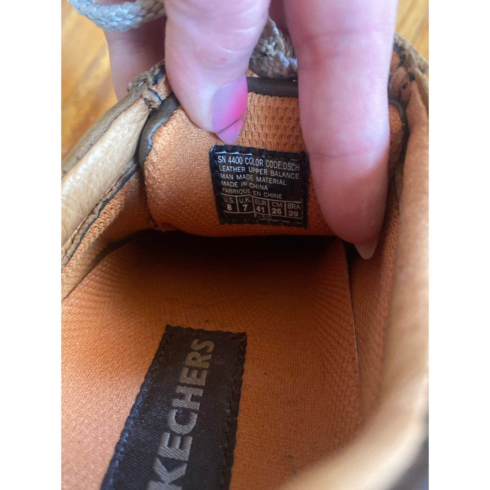 SKECHERS Y2K Skechers Vintage Brown Leather Lace Up Sneakers 8 Size US 8 / EU 41 - 6 Thumbnail