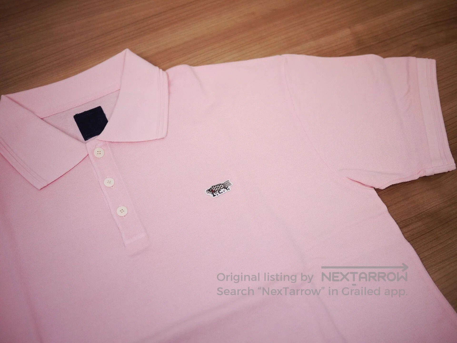 Visvim Pink Short-Sleeve Polo Shirt Size L. Size US L / EU 52-54 / 3 - 3 Thumbnail