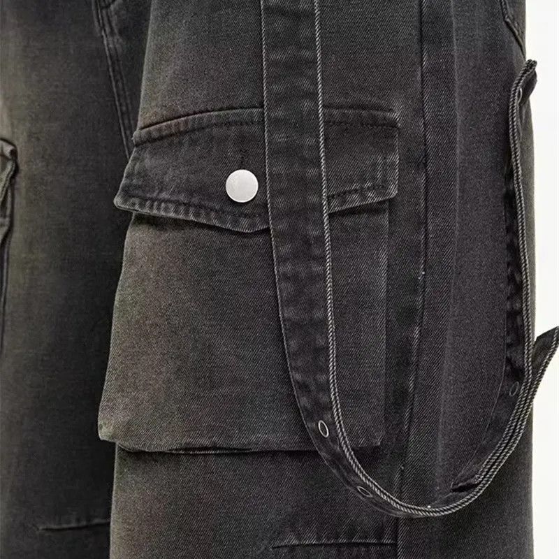 Japanese Brand × Jean Multiple Pockets Baggy Cargo Jeans Size US 32 / EU 48 - 4 Thumbnail