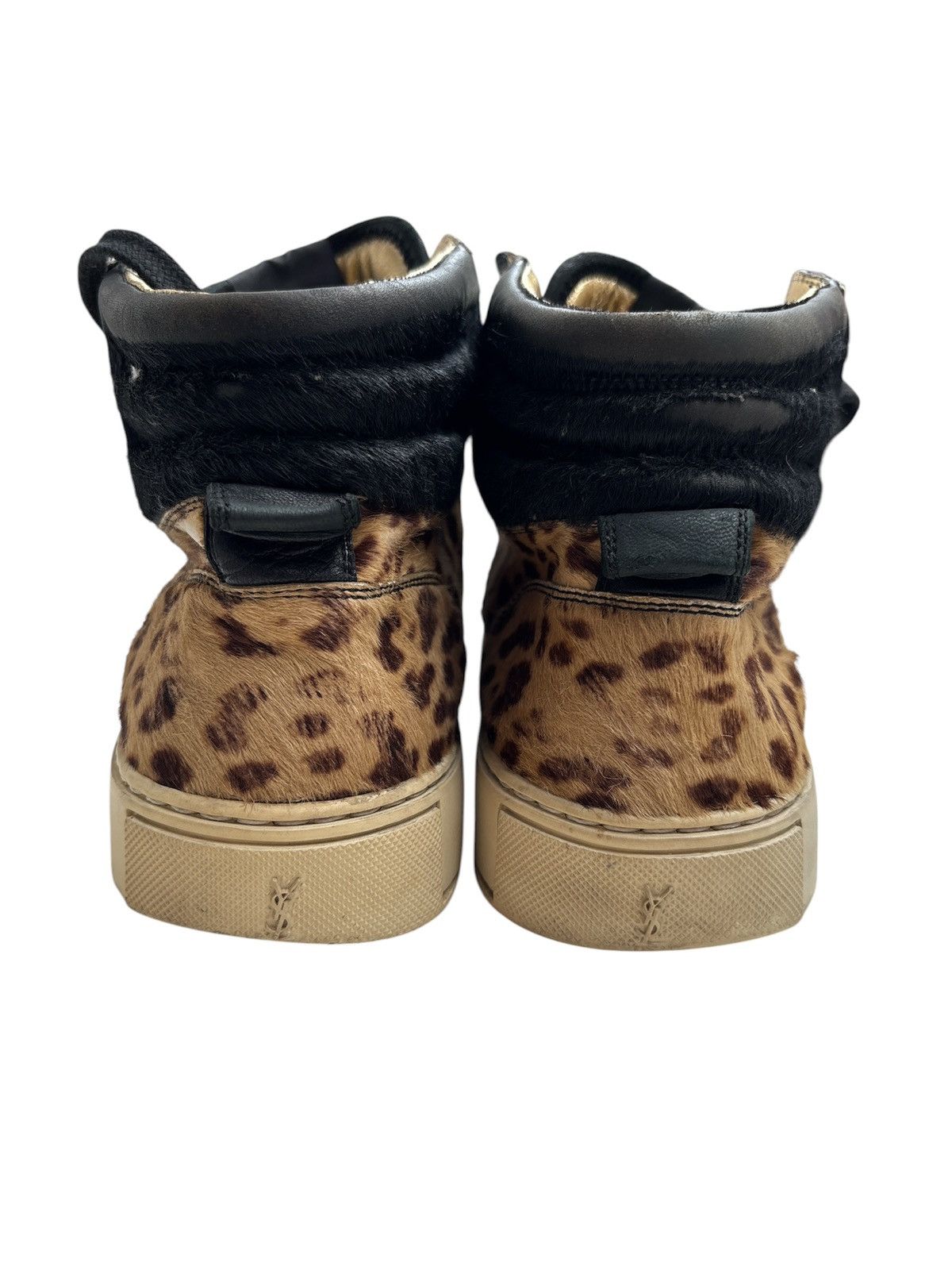 Saint Laurent Paris YSL by Tom Ford Leopard Calf Hair Sneakers Size US 8 / EU 41 - 8 Thumbnail