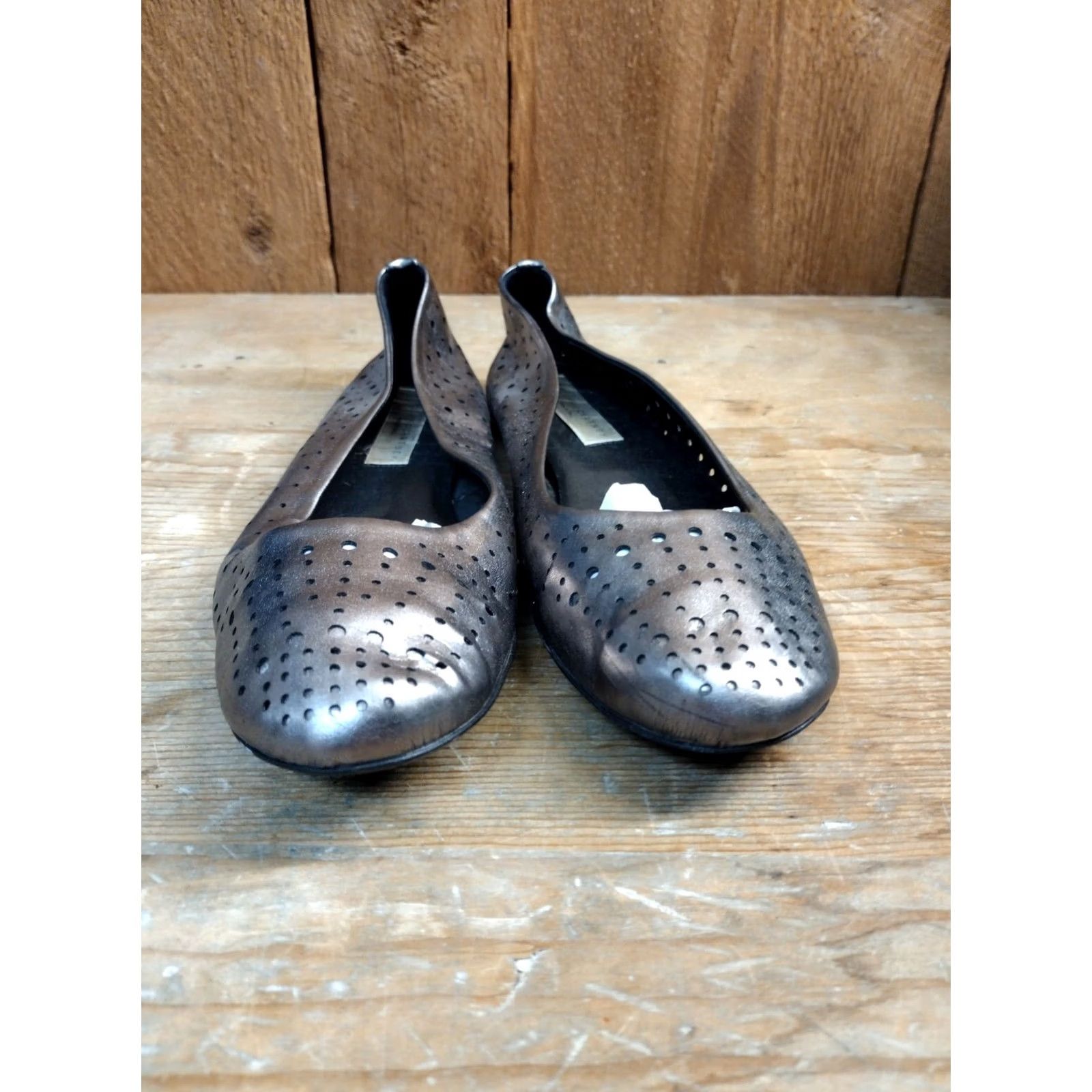 Stella McCartney Stella McCartney Ballet Flats Prism Rose gunmetal silver Round Toe Slip On 9.5 Womens Flats Ballet Multicolor Silver Round Toe Casual Size US 10 / IT 40 - 3 Thumbnail