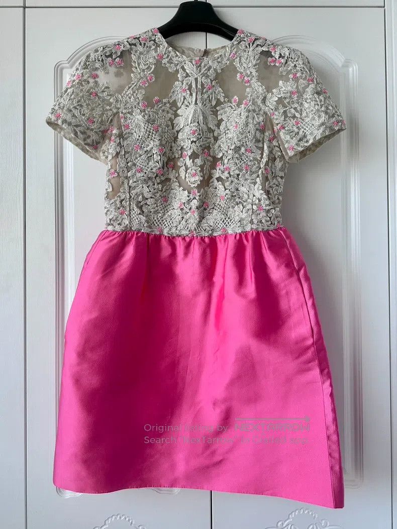 Valentino Valentino Floral beaded embroidered sequin dress Size S / US 4 / IT 40 - 4 Thumbnail