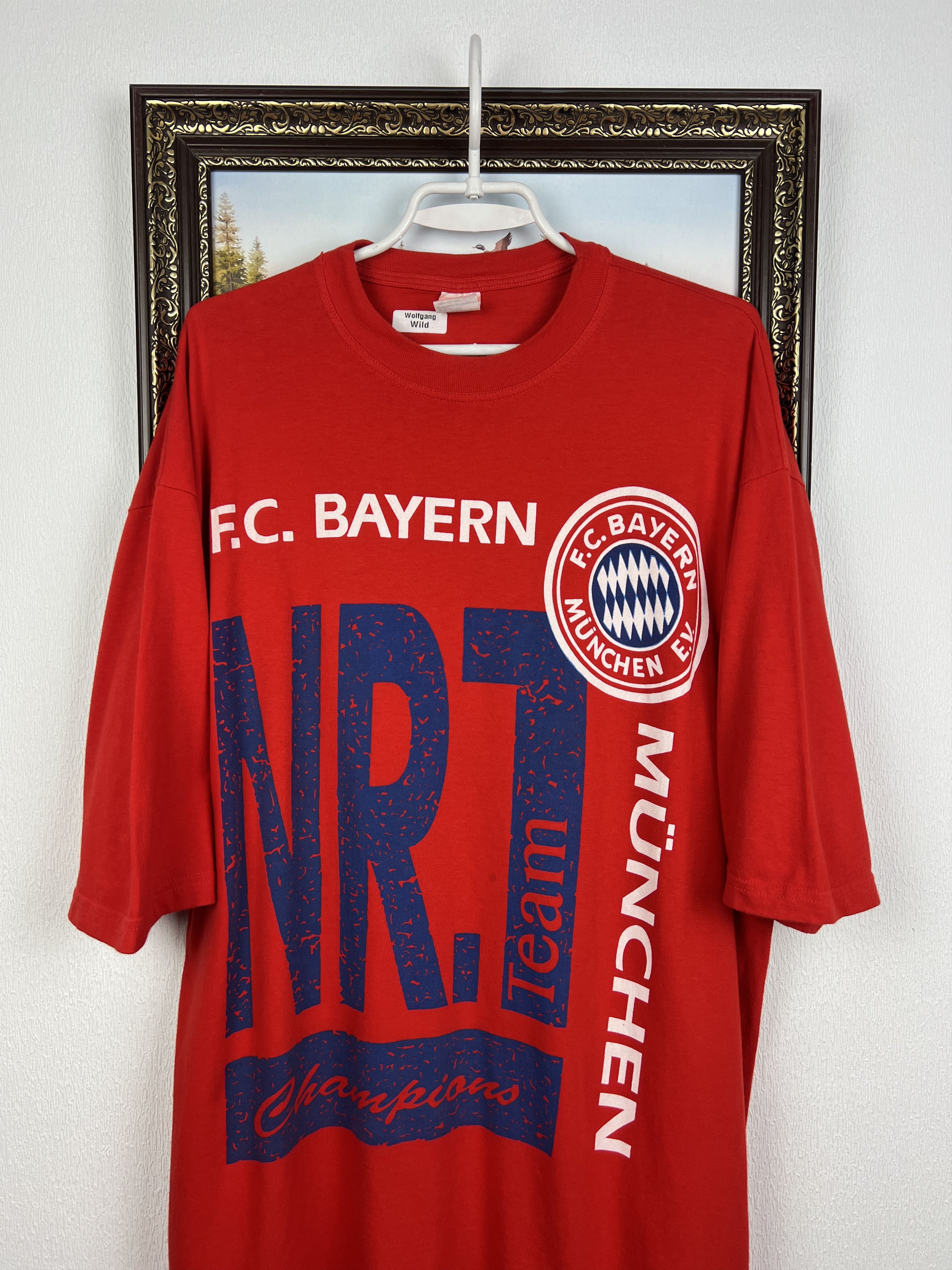 Adidas Bayern Munich Football Shirt Champions Print Soccer Jersey Size US XXL / EU 58 / 5 - 2 Thumbnail