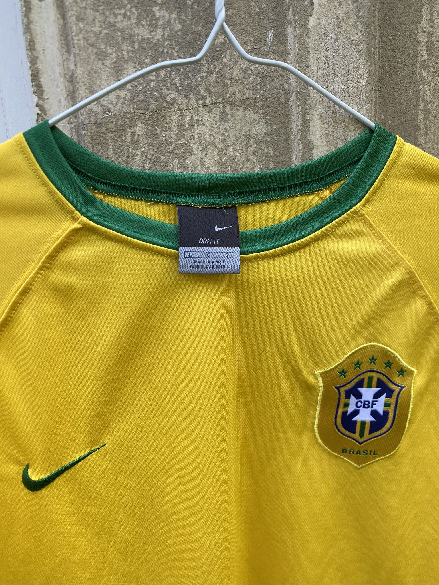 Nike × Vintage Brazil Nike Home Shirt Size US S / EU 44-46 / 1 - 2 Thumbnail