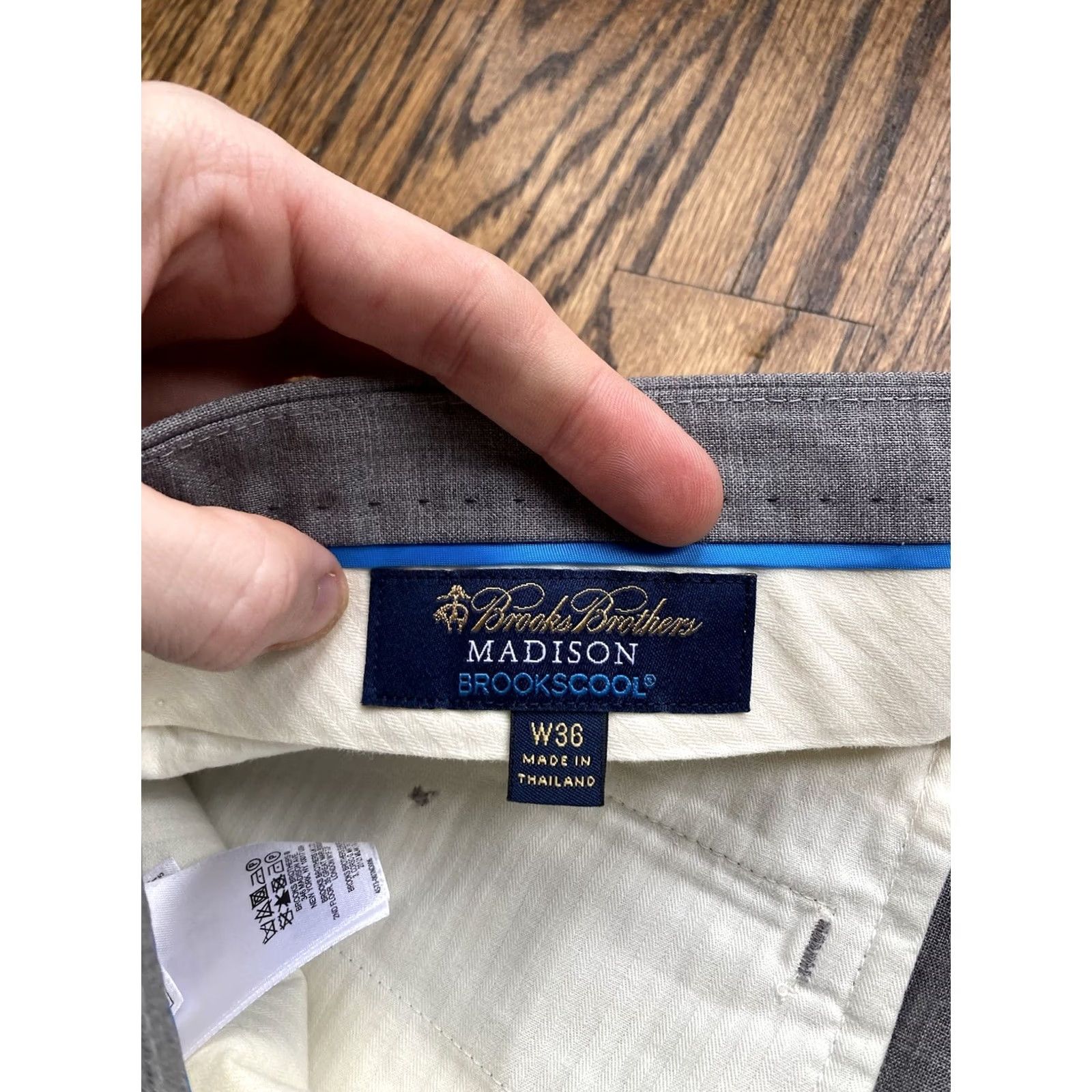 Brooks Brothers Brooks Brothers Dress Pants Mens 36x30 Gray Wool Flat Front Madison Brookscool Regular Mens Pants Size US 36 / EU 52 - 7 Thumbnail