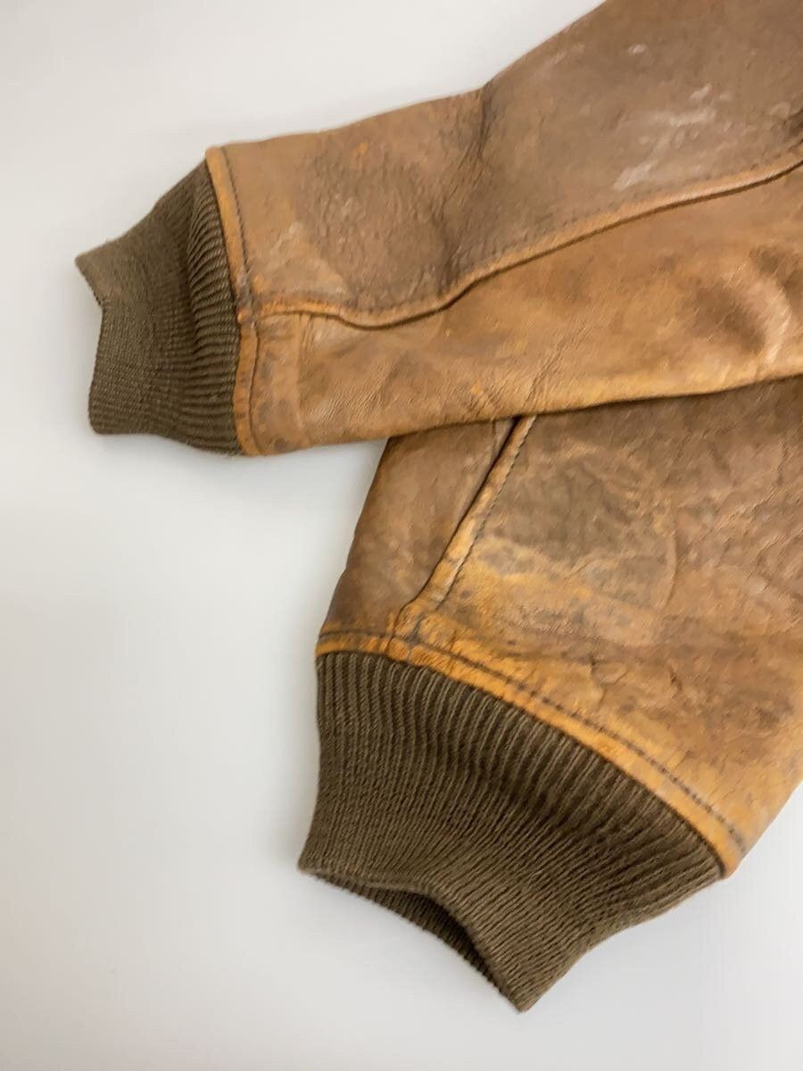 Avirex Avirex Plain Leather Flight Jacket Brown Size US XS / EU 42 / 0 - 5 Thumbnail