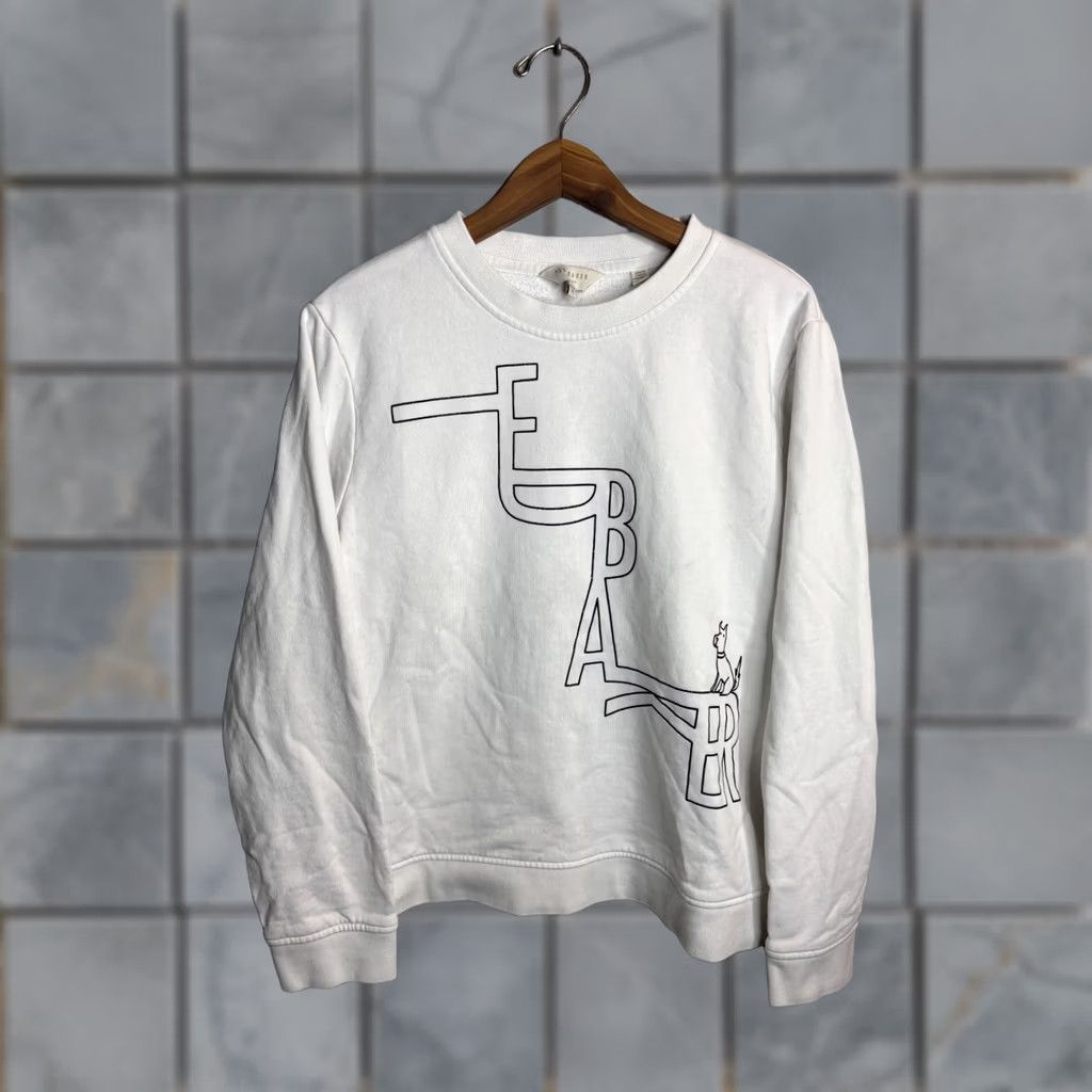 Ted Baker Ted Baker Dog Crew Neck Sweater Pullover Womens Size 4 White Size S / US 4 / IT 40 - 1 Thumbnail