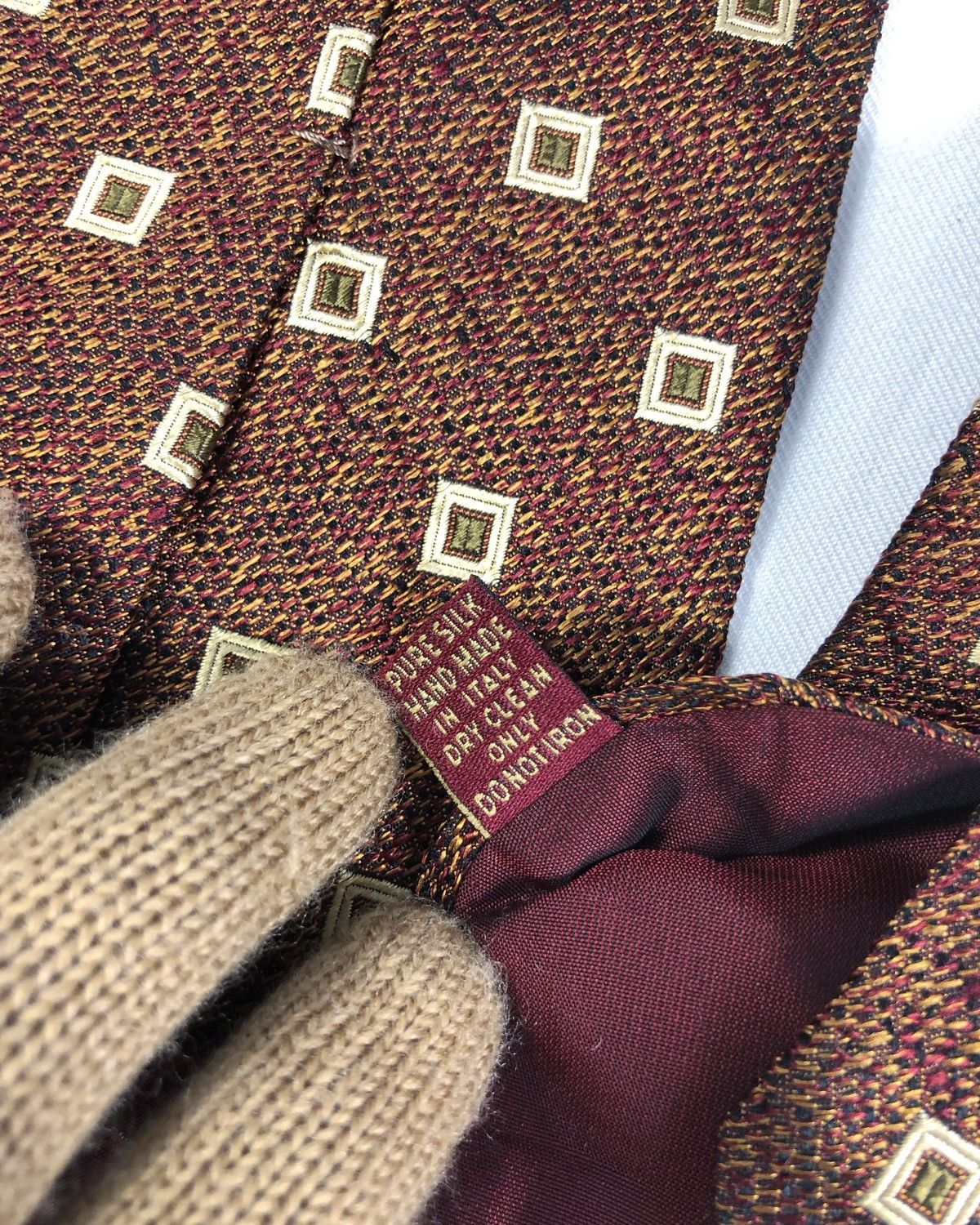 Alviero Martini Vintage Alviero Martini 1A Classe Silk Tie Made in Italy Size ONE SIZE - 8 Thumbnail