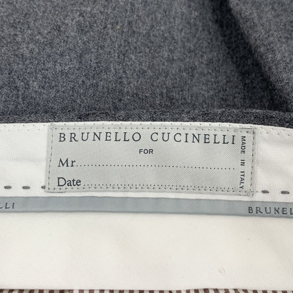 Brunello Cucinelli Brunello Cucinelli Dark Grey Wool Casual Suit Pants K26WX Size US 32 / EU 48 - 6 Thumbnail