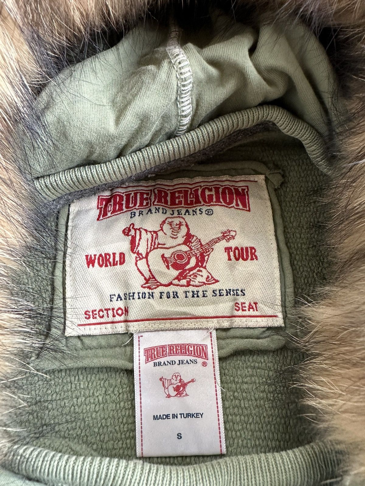 If Six Was Nine EXTREMELY RARE TRUE RELIGION WORLD TOUR FUR HOODIE Size US M / EU 48-50 / 2 - 7 Thumbnail