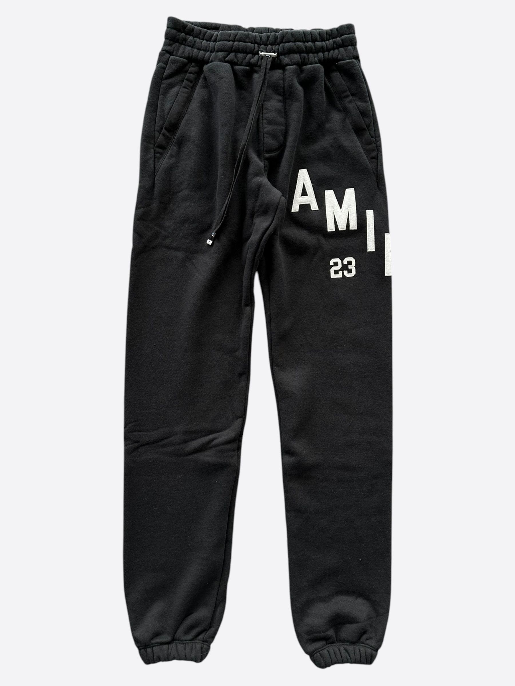 Amiri Amiri Black & White Hockey Logo Sweatpants Size US 40 / EU 56 - 1 Thumbnail