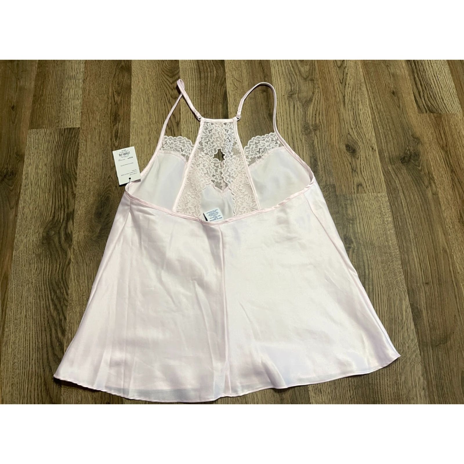 Apt. 9 APT.9 Tank Top, Women's Size Medium, Halter Neck, Lace, Pink, Tank, Women, Medium, Casual, 90s? Size M / US 6-8 / IT 42-44 - 2 Thumbnail