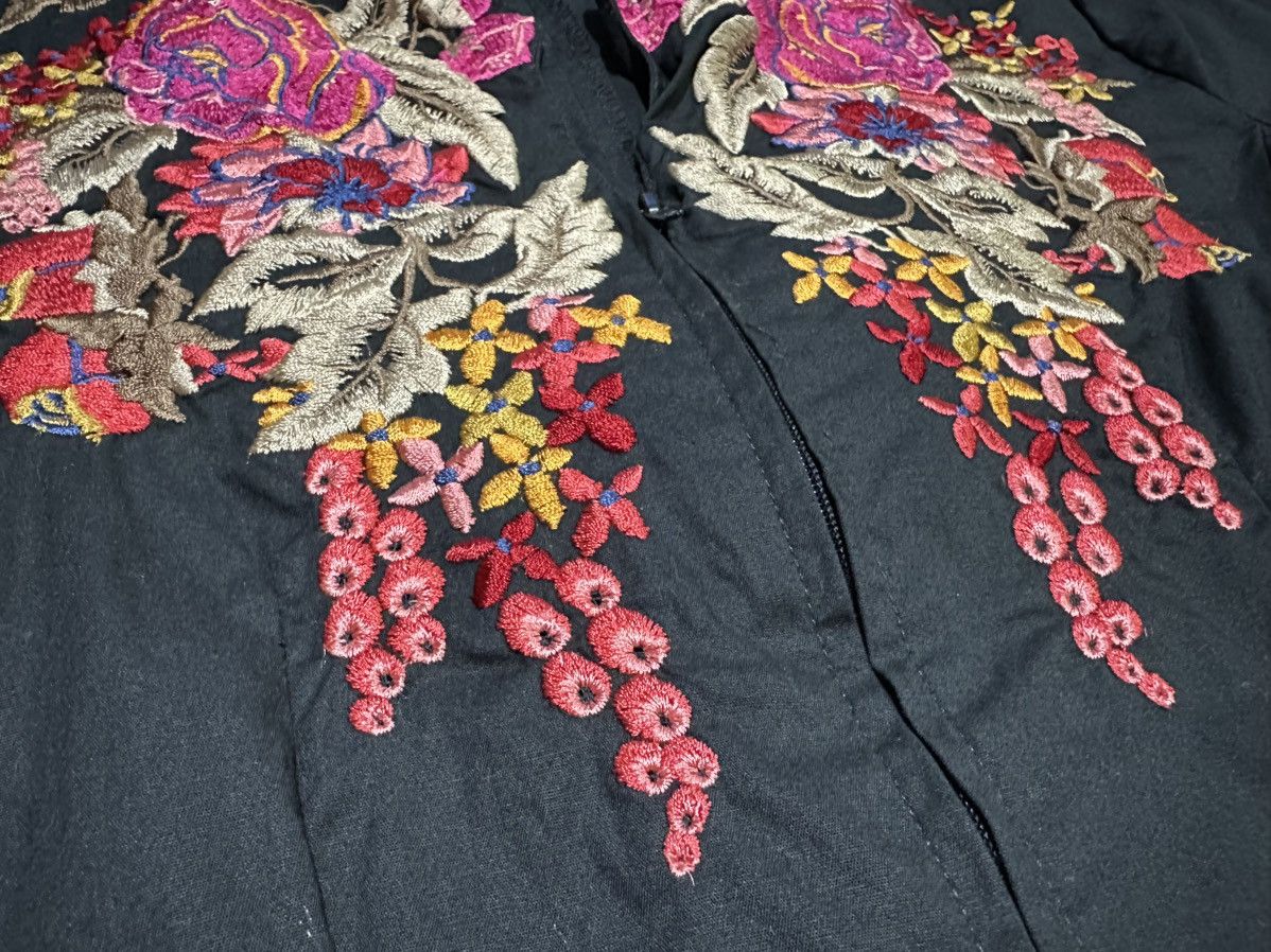 Other 🔥Y2K Nara Camicie Cropped Jacket Floral Embroidered Size S / US 4 / IT 40 - 5 Thumbnail