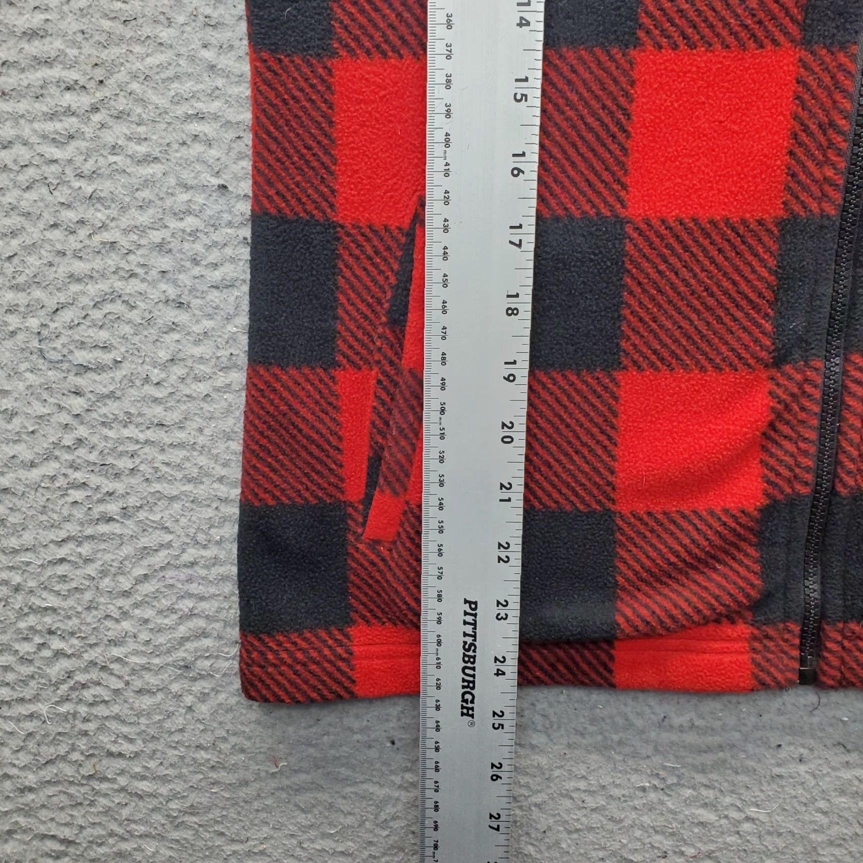 Chaps Chaps Sports Fleece Vest Womens Size M Multi Buffalo Plaid Sleeveless Full Zip Vest Size M / US 6-8 / IT 42-44 - 3 Thumbnail