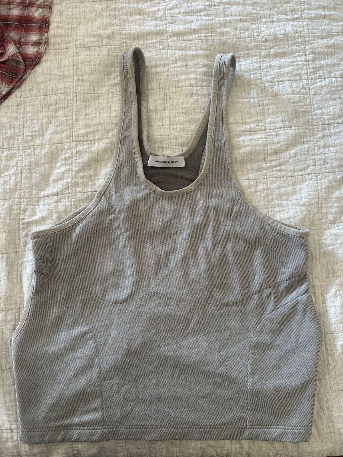 Kiko Kostadinov KIKO KOSTADINOV Gray Torino Tank Top Size US M / EU 48-50 / 2 - 3 Thumbnail