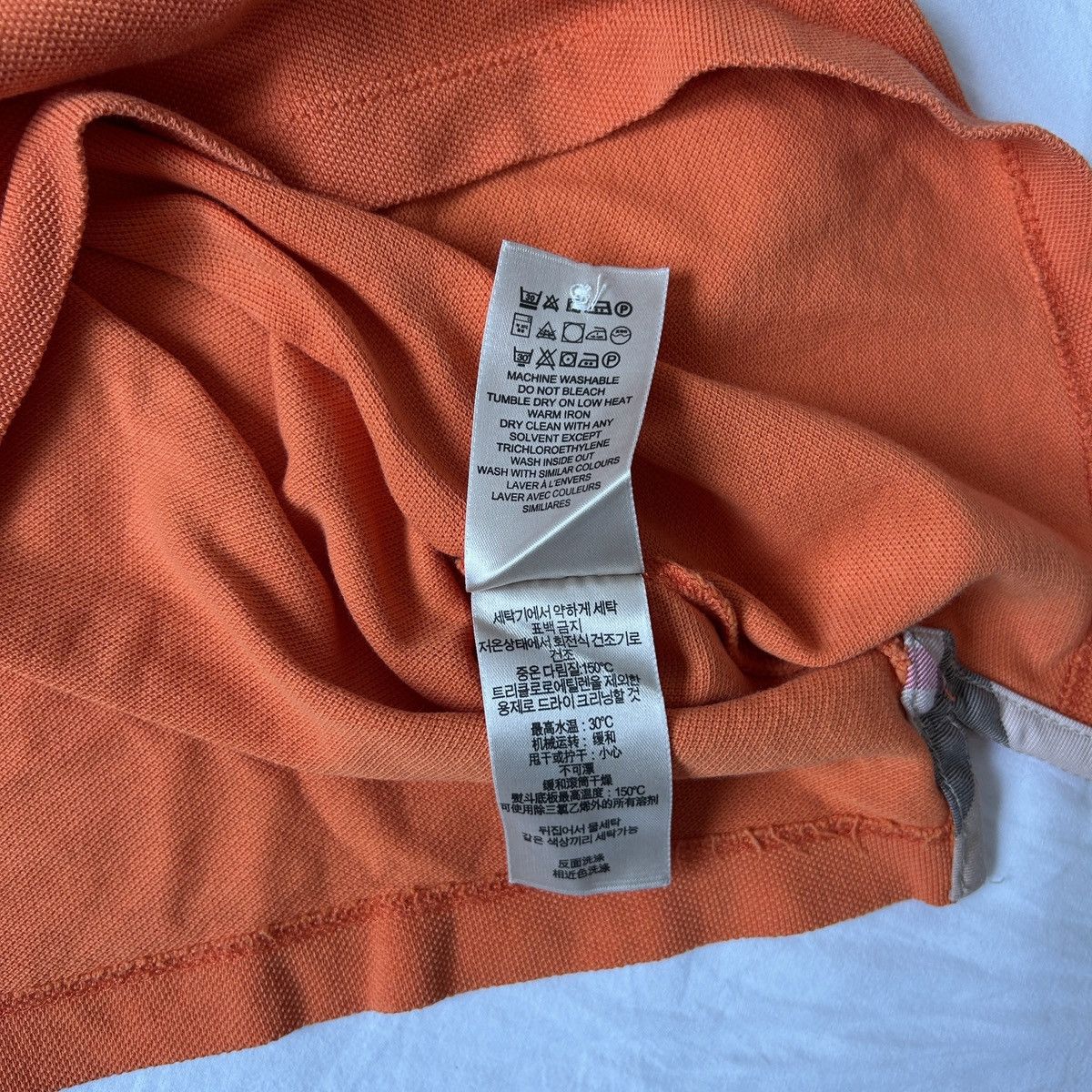 Burberry CRAZY 🦊 Burberry Brit polo t-shirt orange nova check Size US S / EU 44-46 / 1 - 12 Thumbnail