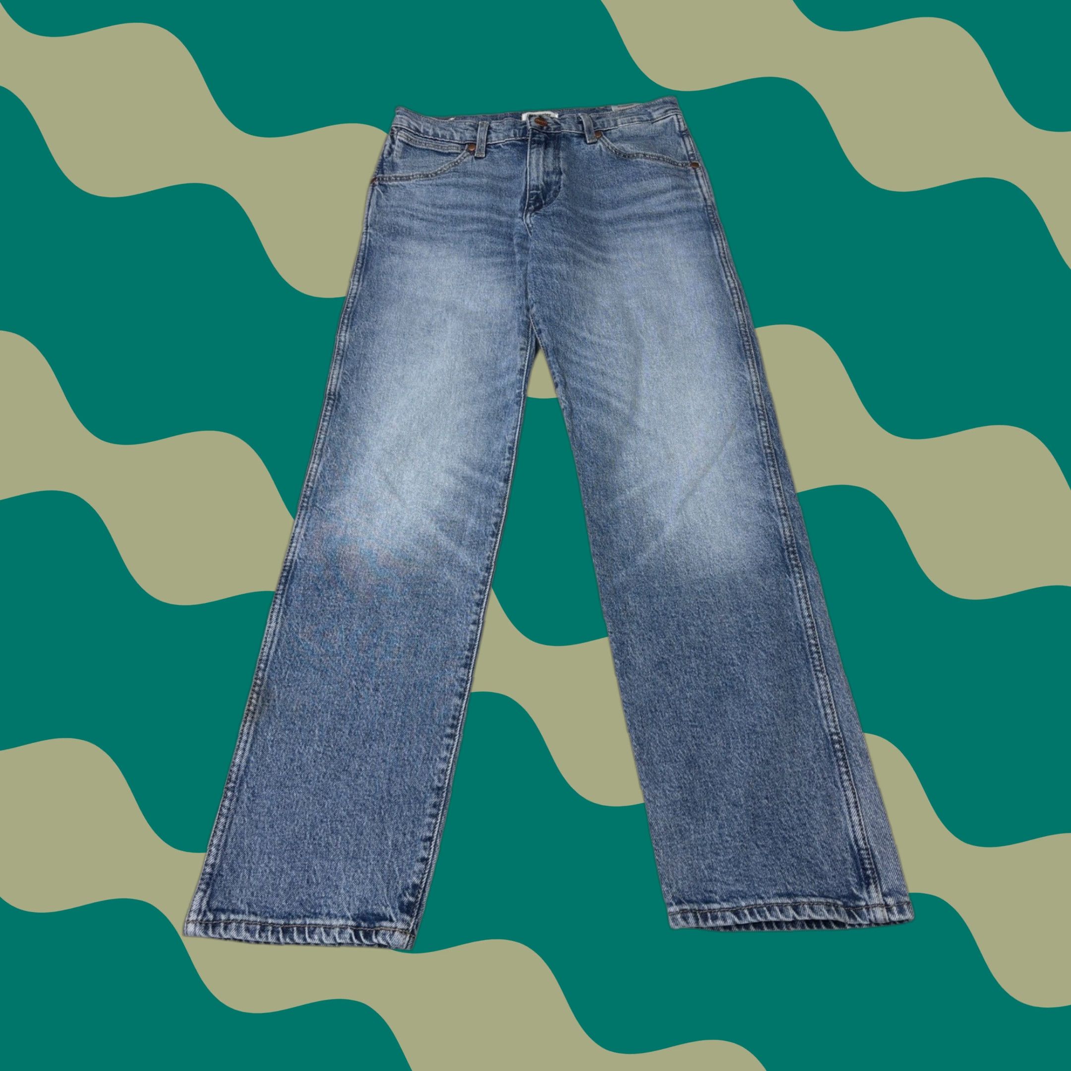 Wrangler VINTAGE Wrangler Sunset Mid Rise Straight 651 Jeans Blue Denim 27x29 Womens Jeans Wrangler Sunset Size 27" / US 4 / IT 40 - 1 Thumbnail