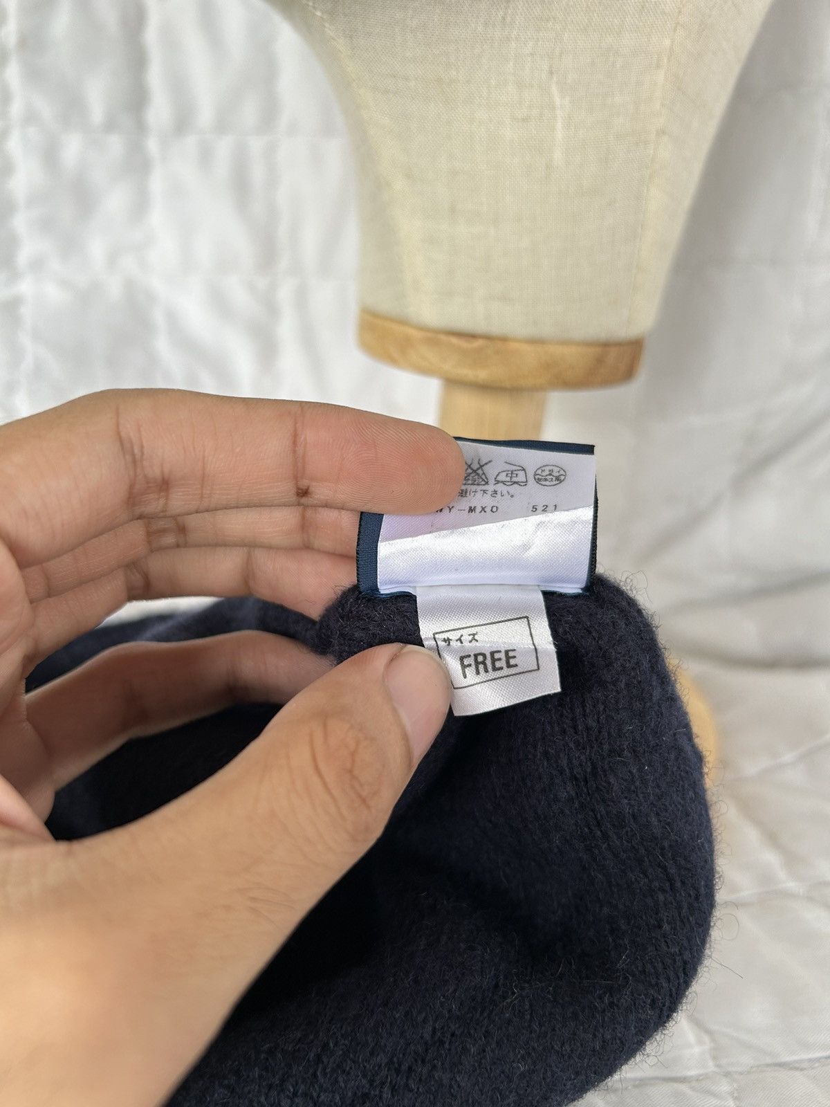 Fred Perry × Japanese Brand Fred Perry Big Logo Beanie Hats Size ONE SIZE - 7 Thumbnail