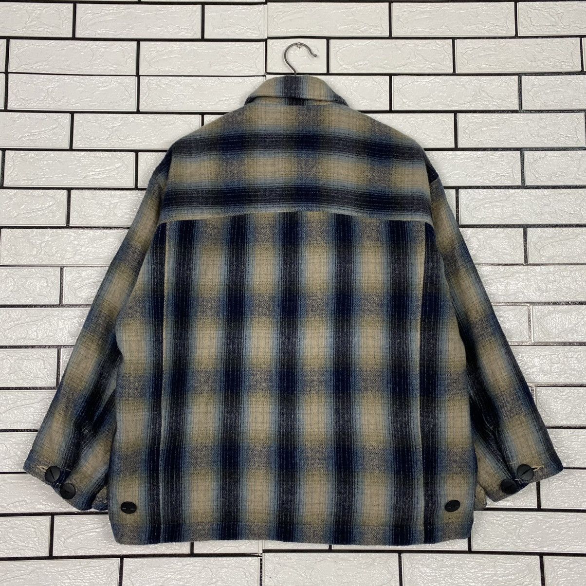 Japanese Brand 🔥VINTAGE WOOL JACKET TARTAN DESIGN LIPSTAR ISSEY MIYAKE Size US M / EU 48-50 / 2 - 8 Thumbnail