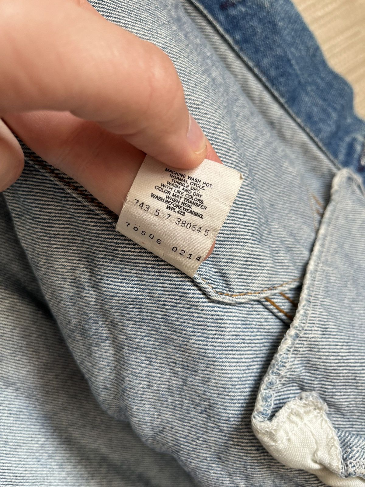 Levi's Vintage Levi's Denim Blue Jean Trucker Jacket Made in USA Size US S / EU 44-46 / 1 - 5 Thumbnail