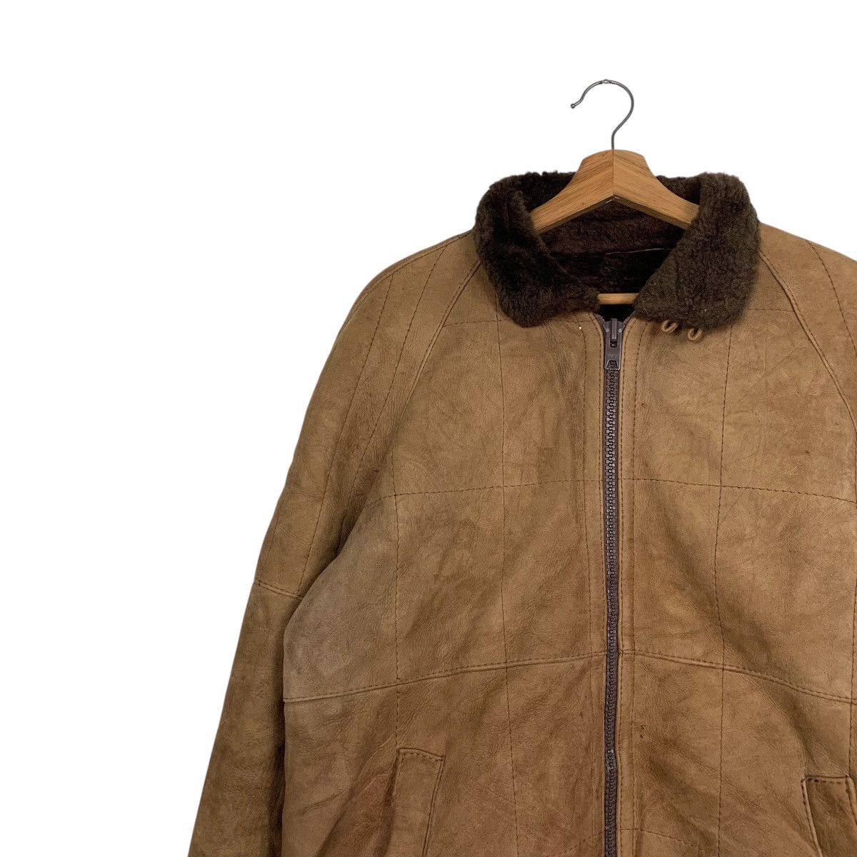 Japanese Brand Japanese Brand Military Leather Bomber Jacket Size US M / EU 48-50 / 2 - 6 Thumbnail