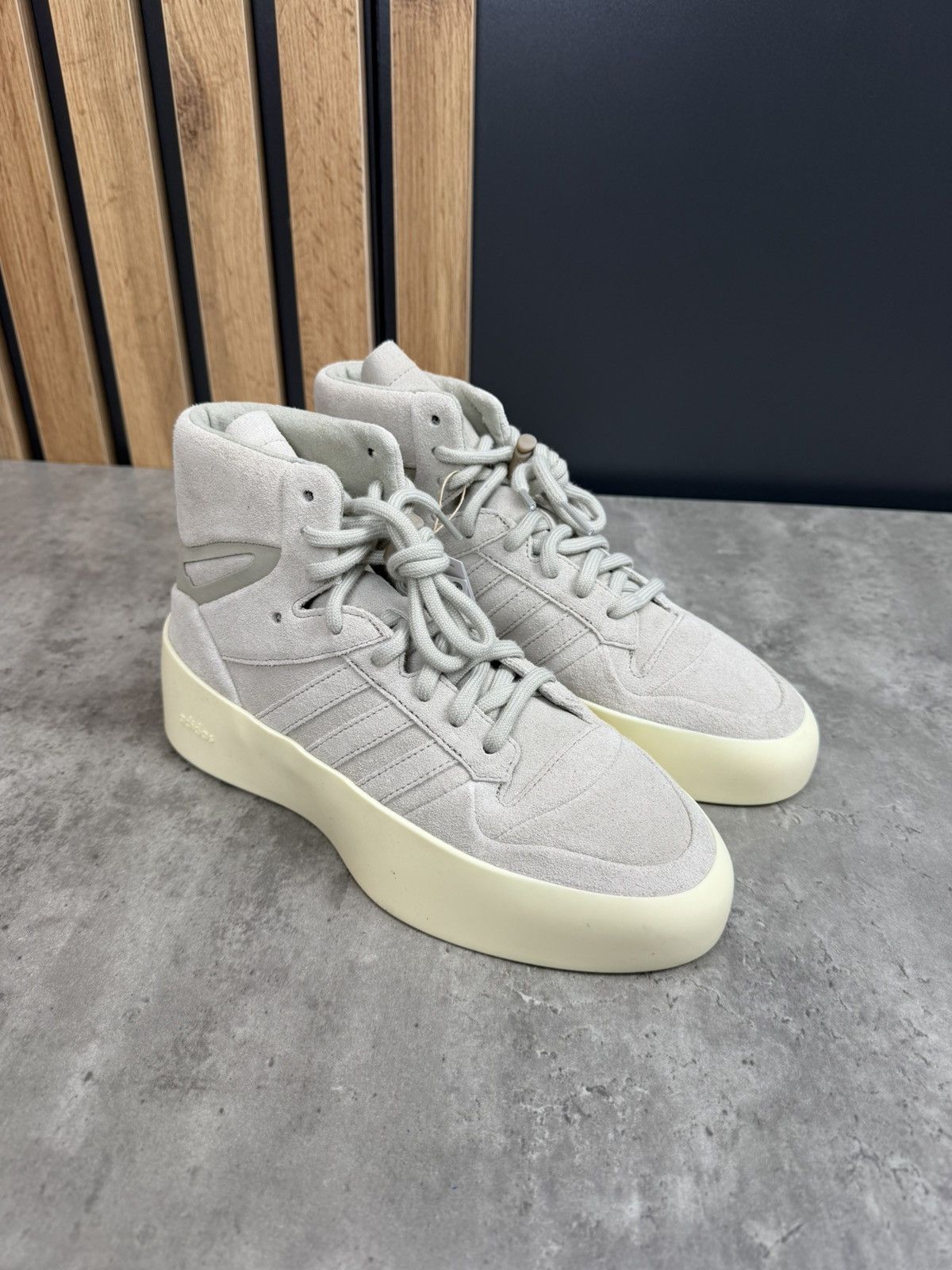 Adidas × Fear of God Adidas x Fear of God Athletics 86 High Sesame Sneakers Size US 7.5 / EU 40-41 - 1 Thumbnail