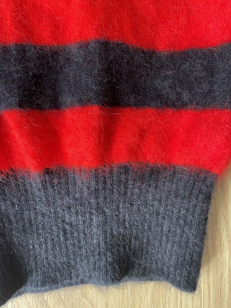 Dolce & Gabbana Dolce & Gabbana red/black striped angora mini sweater S Size S / US 4 / IT 40 - 4 Thumbnail