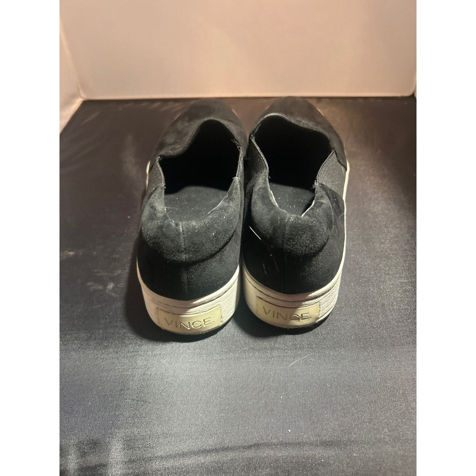 Vince Vince Black Suede Slip On Platform Sneakers US 8.5 EU 38.5 Size US 8.5 / IT 38.5 - 2 Thumbnail