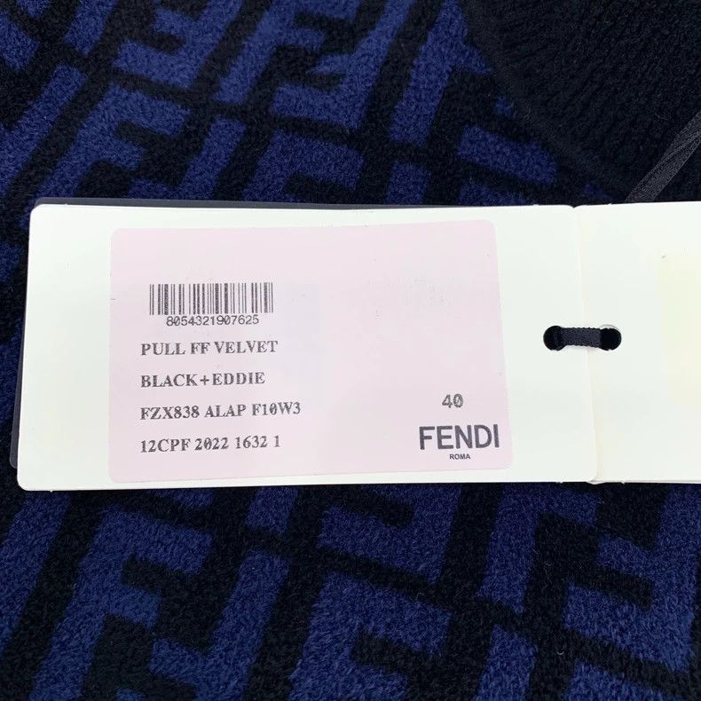 Fendi Fendi Black Logo Knit High Neck Sweater Size US M / EU 48-50 / 2 - 8 Thumbnail