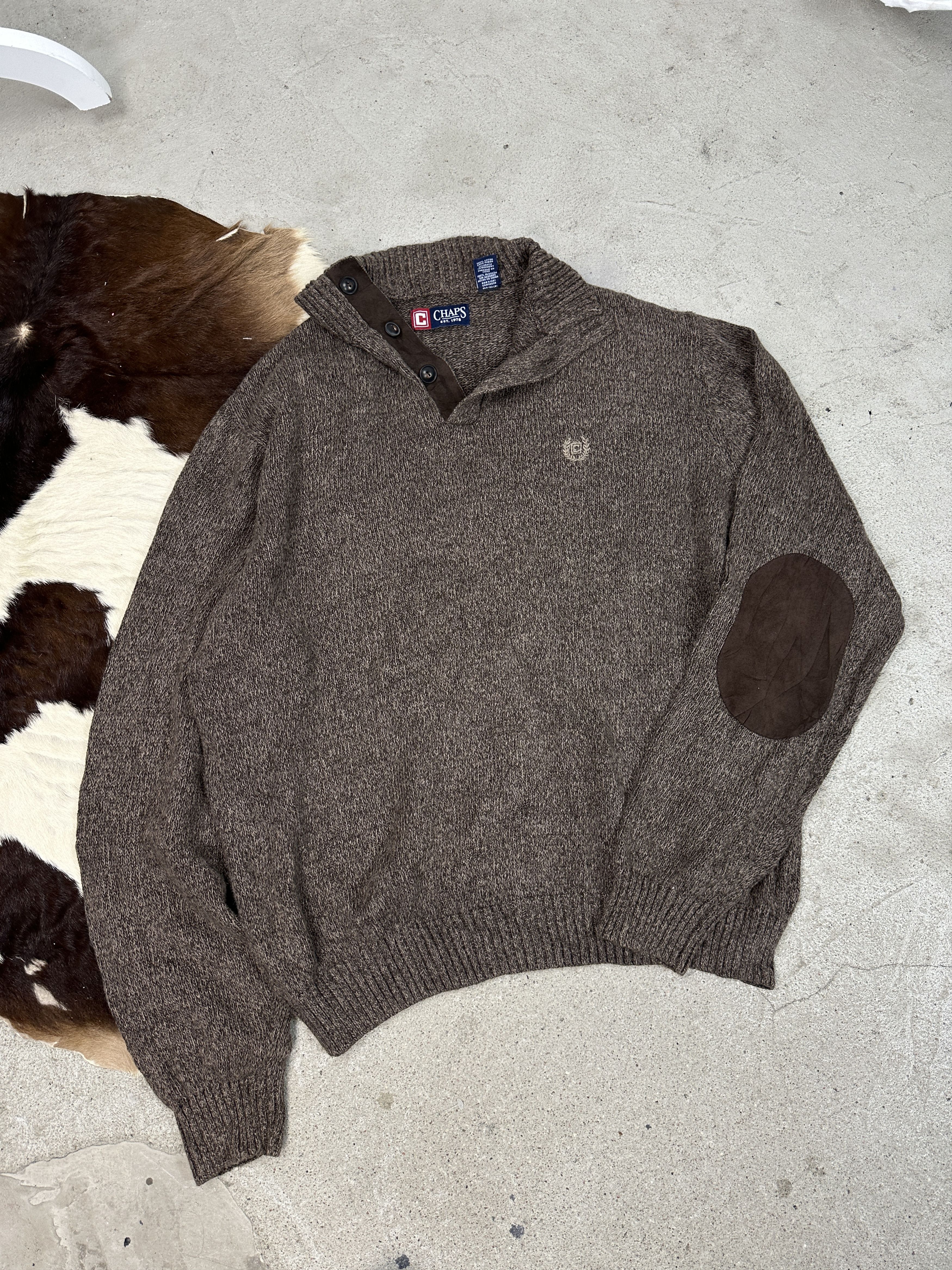 Ralph Lauren × Vintage Vintage Casual 00s 1/4 Zip Chaps Ralph Lauren Sweater Size US XL / EU 56 / 4 - 1 Thumbnail