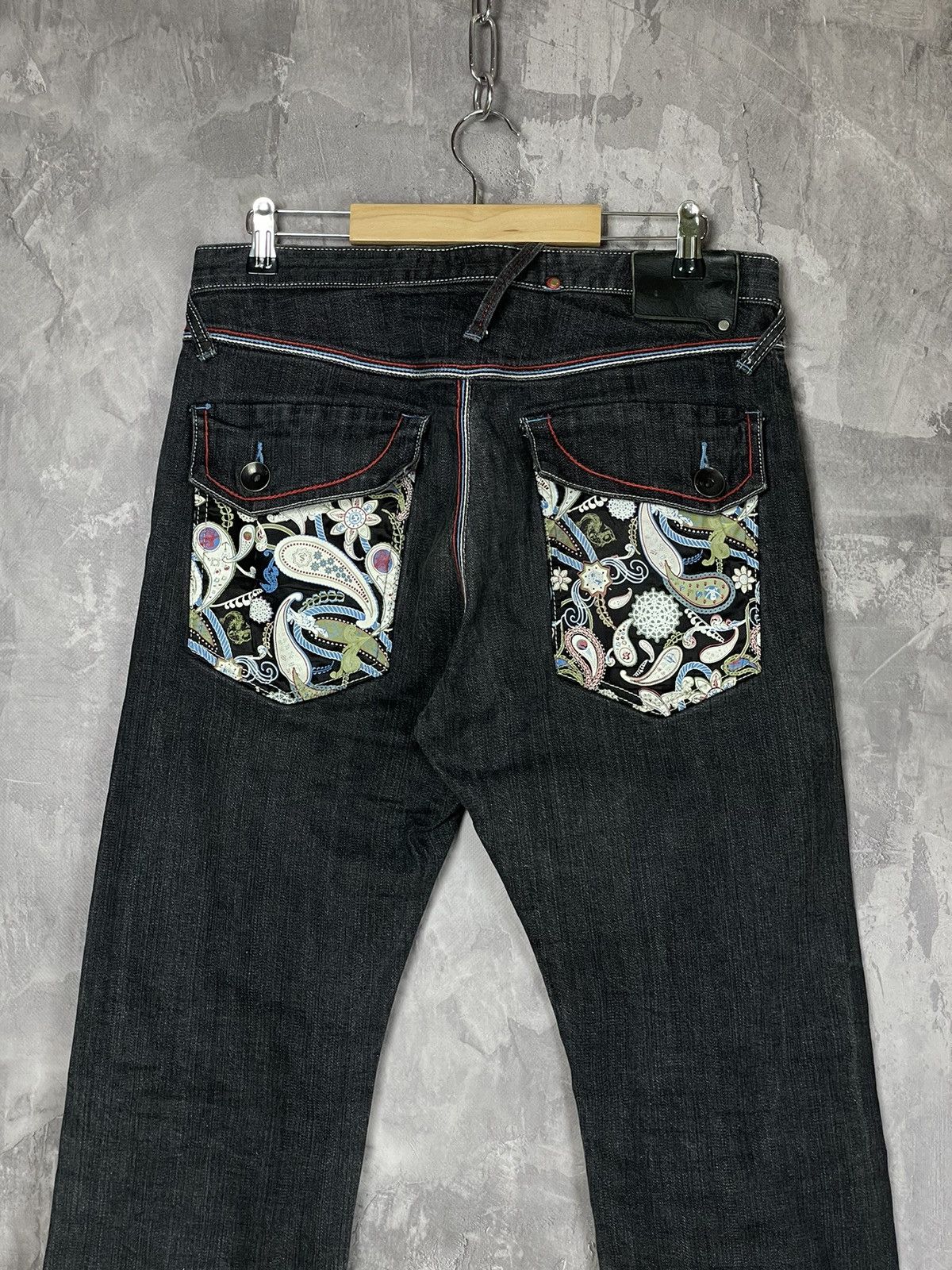 Japanese Brand Japanese Brand Vintage Art Printed Graphic Washed DenimJeans Size US 30 / EU 46 - 6 Thumbnail