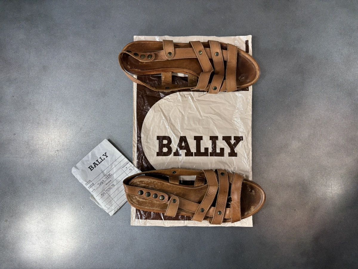 Bally 1985 Vintage Bally Sandals Made in Italy Leather 1980s Women Size US 8.5 / IT 38.5 - 19 Thumbnail
